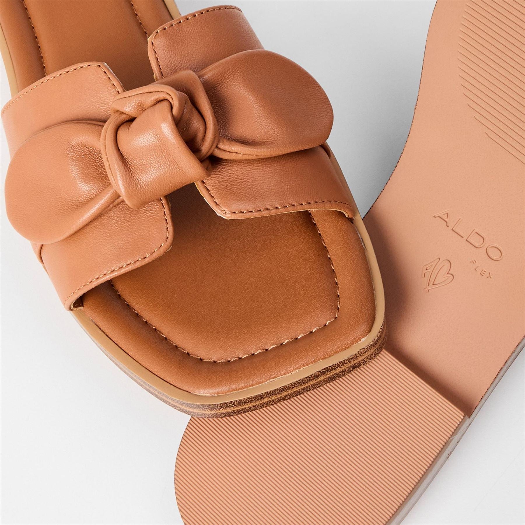 Aldo Open Toe Flat Heel Slide Sandals