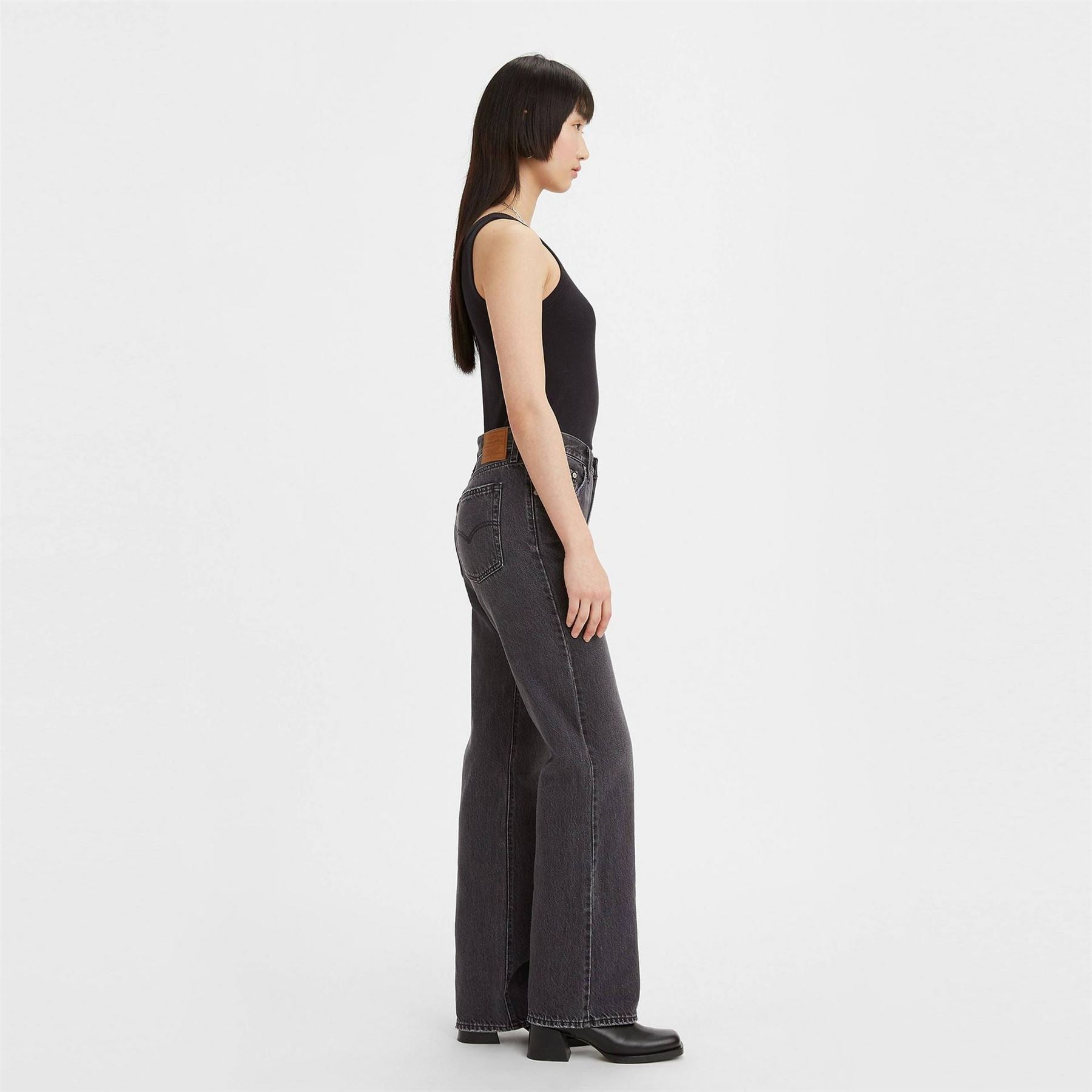 Levis Medium Indigo Baggy Wide Leg Jeans