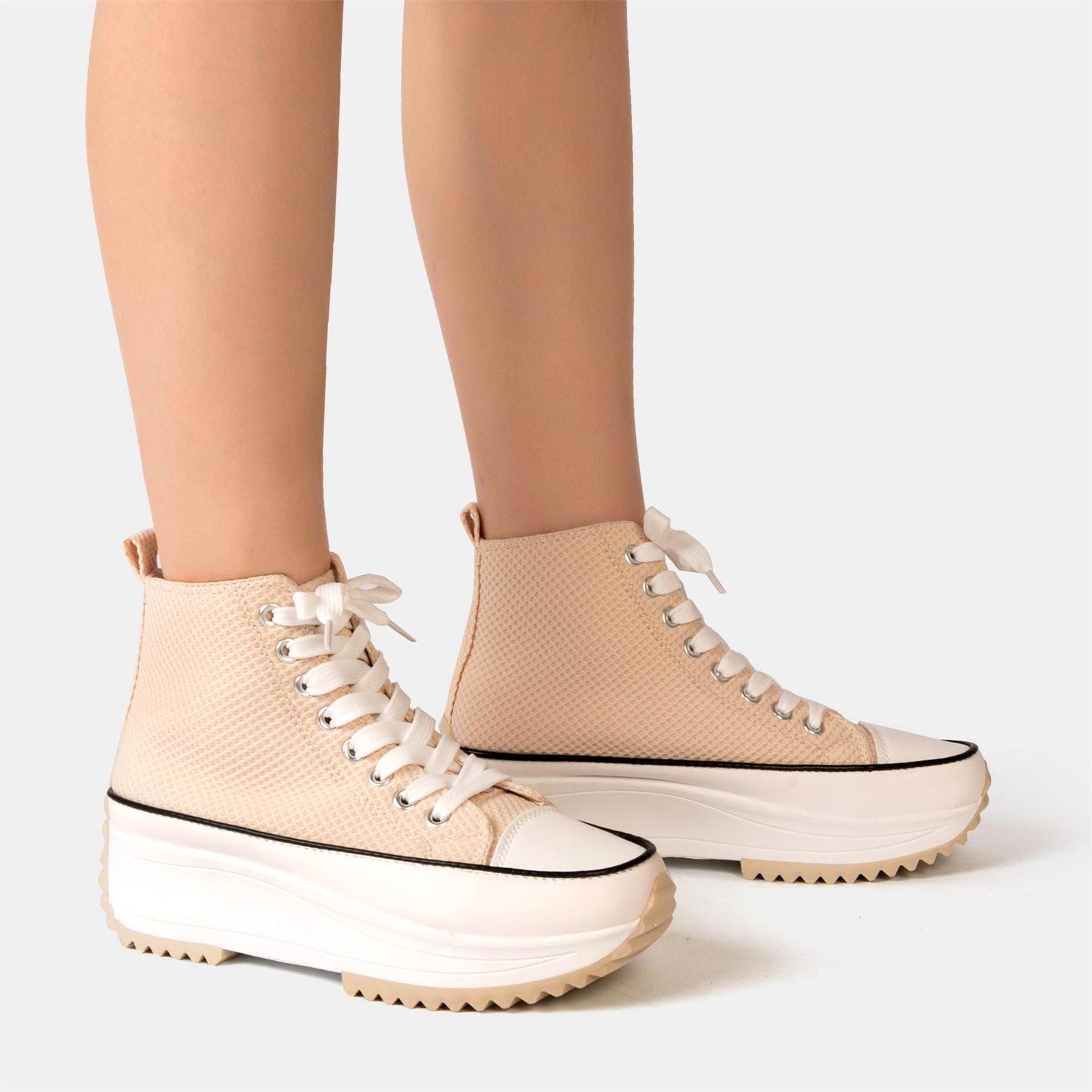 Firetrap Platform Hi Top Ladies Trainers