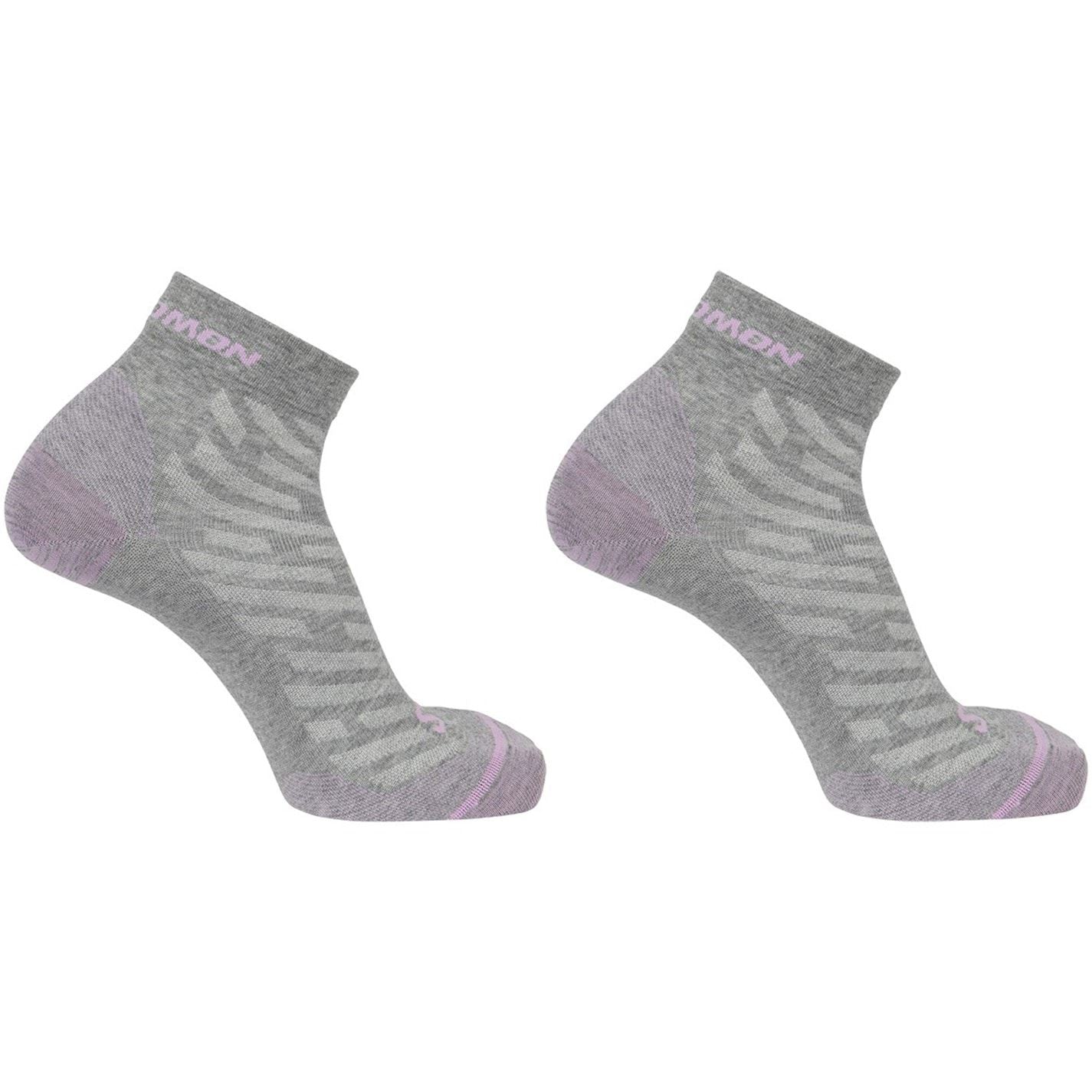 Salomon Womens Wool Quarter 2 Pack Walking Socks