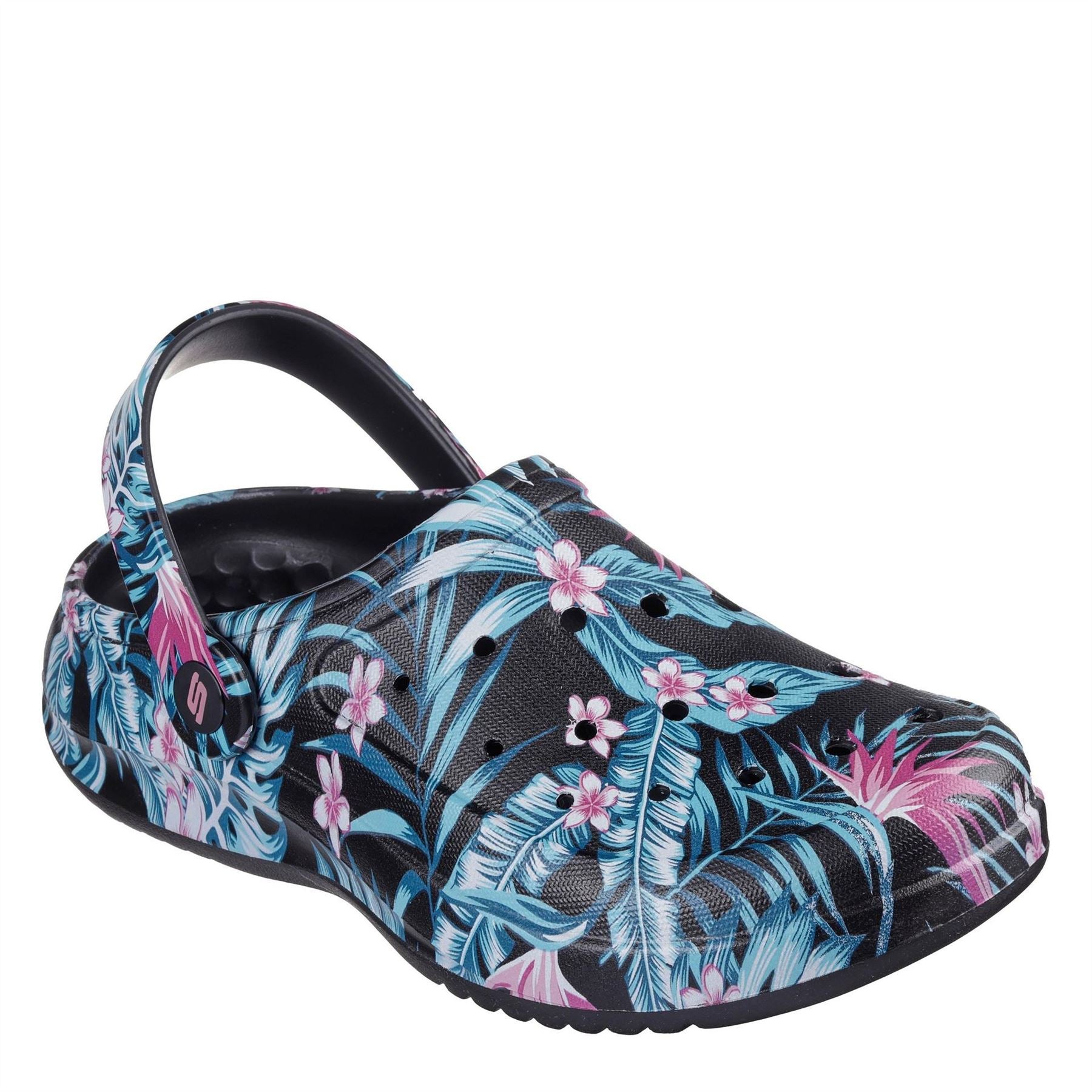 Skechers Archfitwave Closed Toe Leaf Print Shuv Sandals