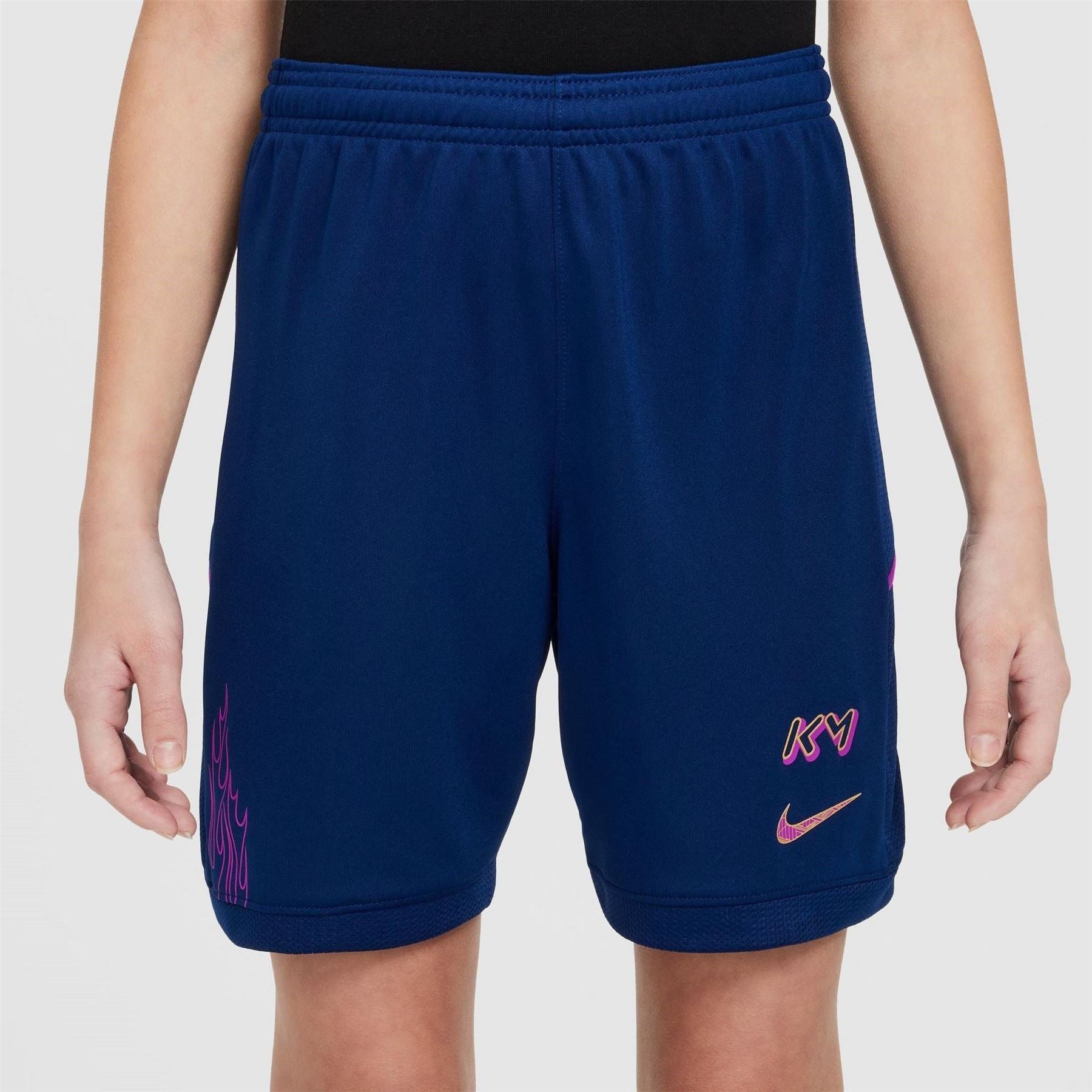 Nike Mbappe Soccer Flame Graphic Shorts