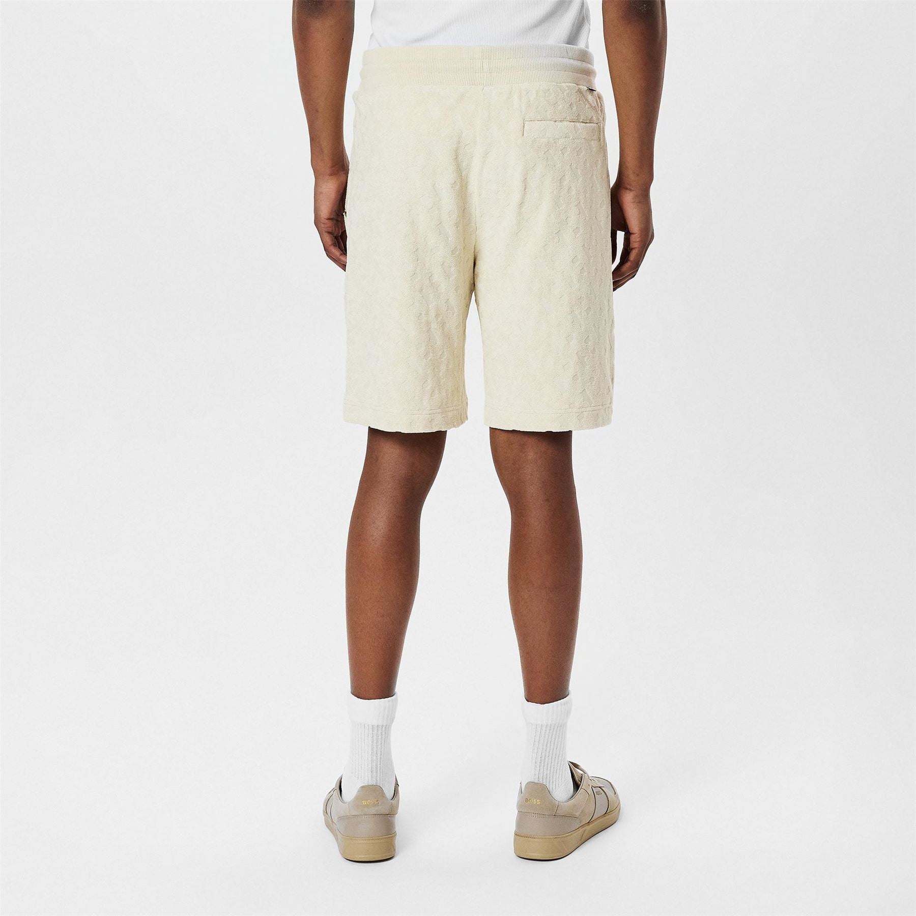 Boss H Lamson 10 Black Fleece Jogger Shorts