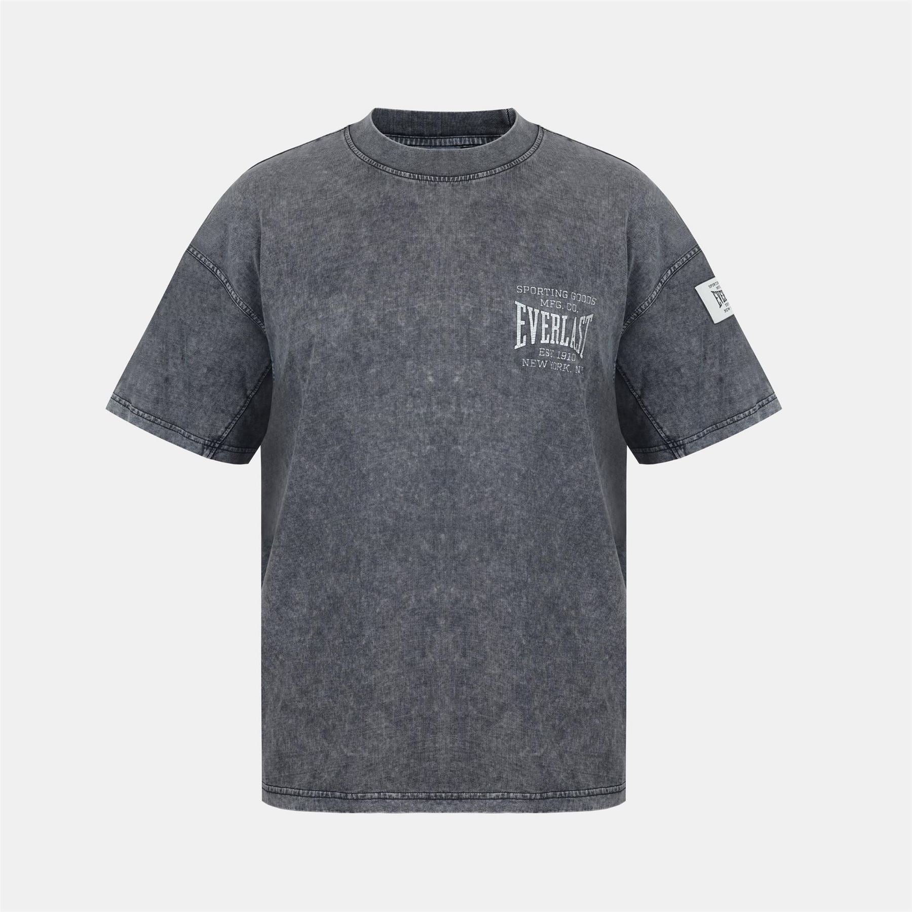 Everlast NYC Rib Crew Neck Short Sleeve Boyfriend T-Shirt
