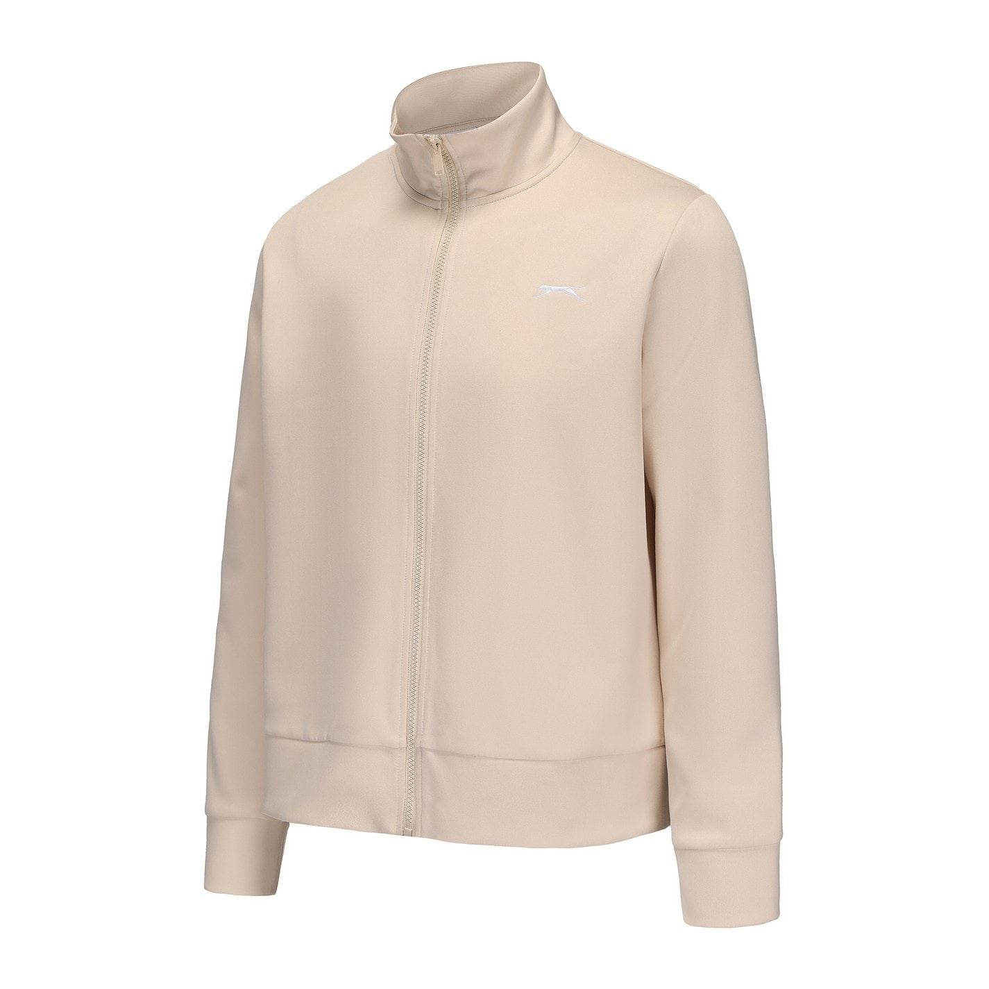 Slazenger Embroidered Mock Neck Ribbed Cuff Softshell Jacket