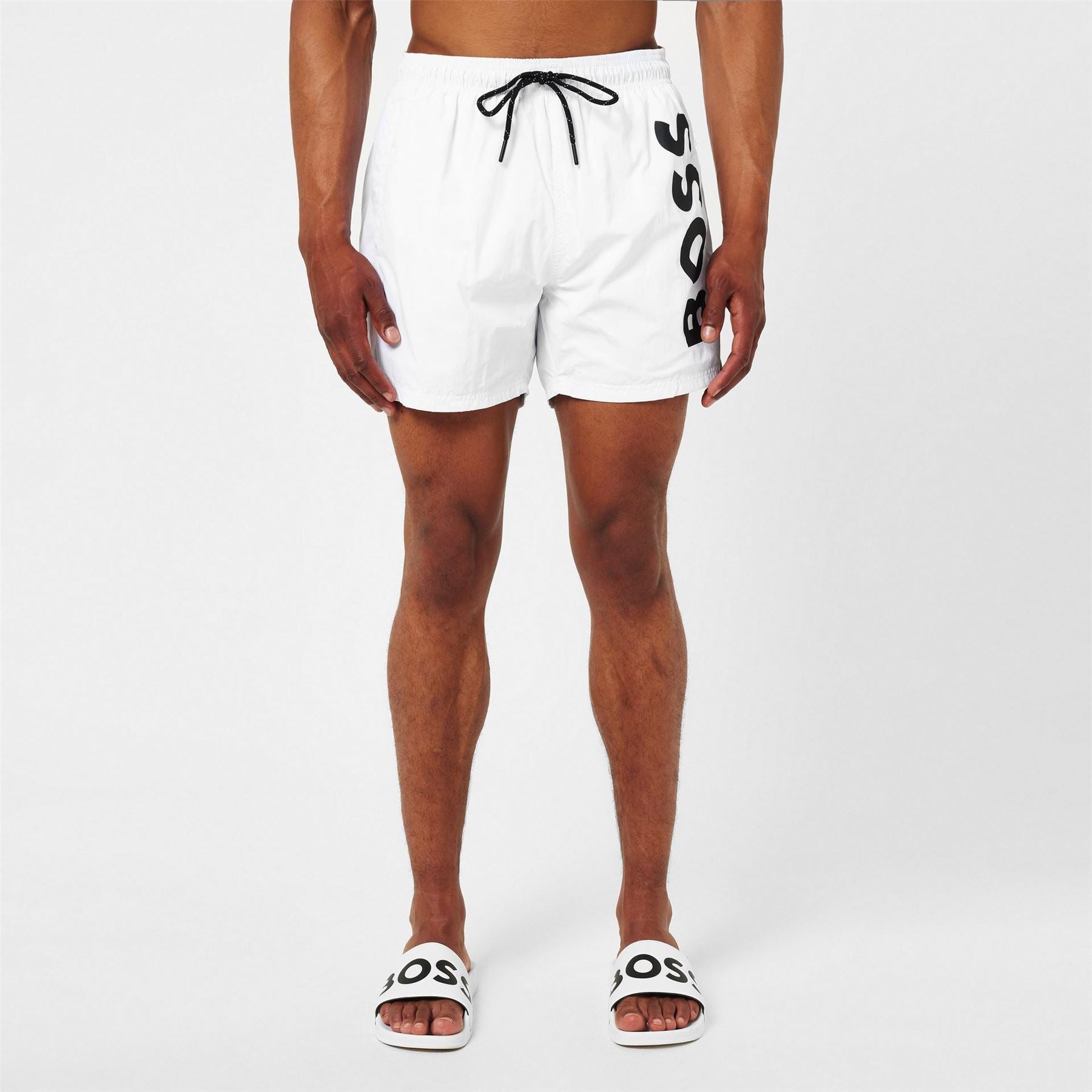 Boss Octopus Swim Shorts With Bold  Branding