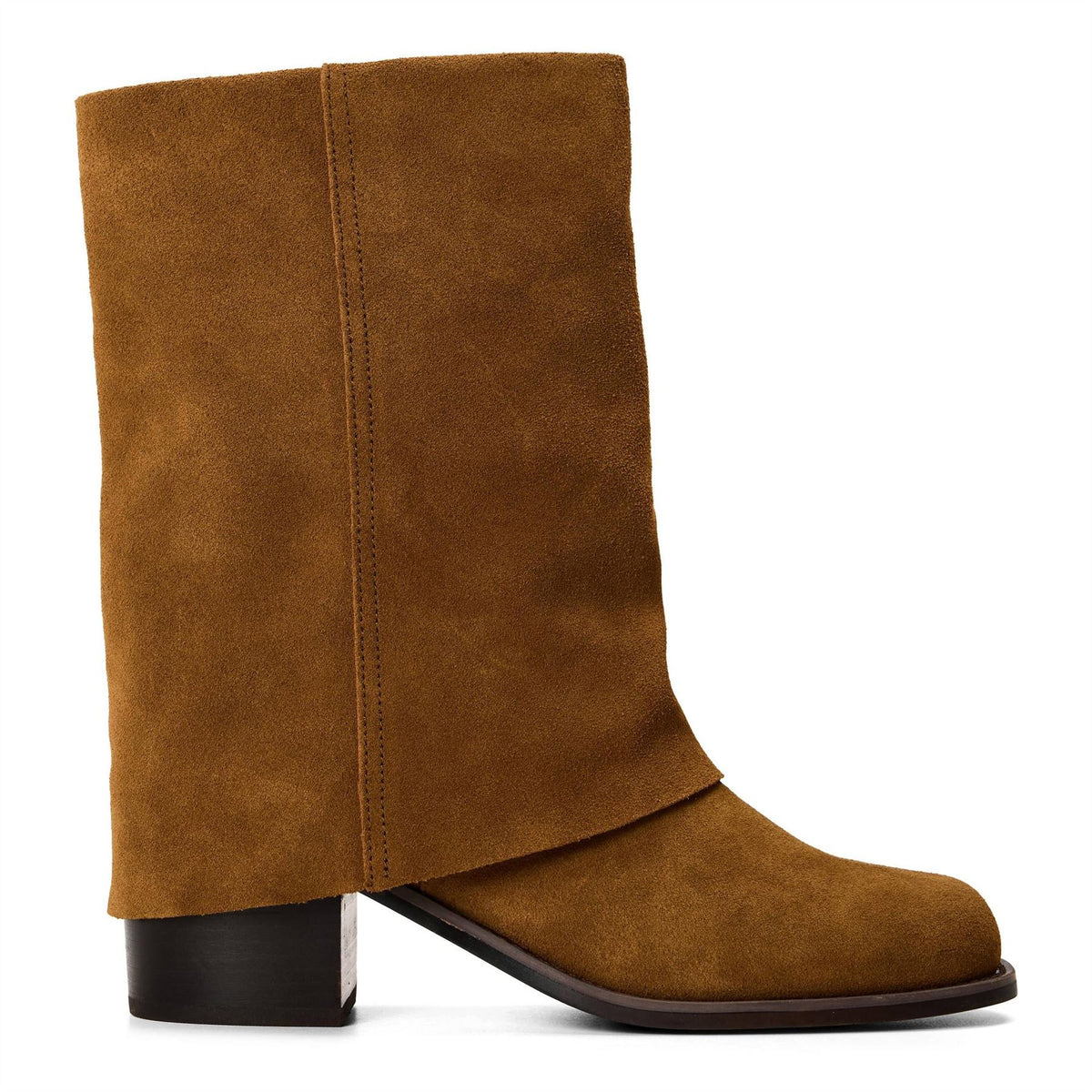 Aldo Nolya Suede Block Heel Flat Ankle Boots
