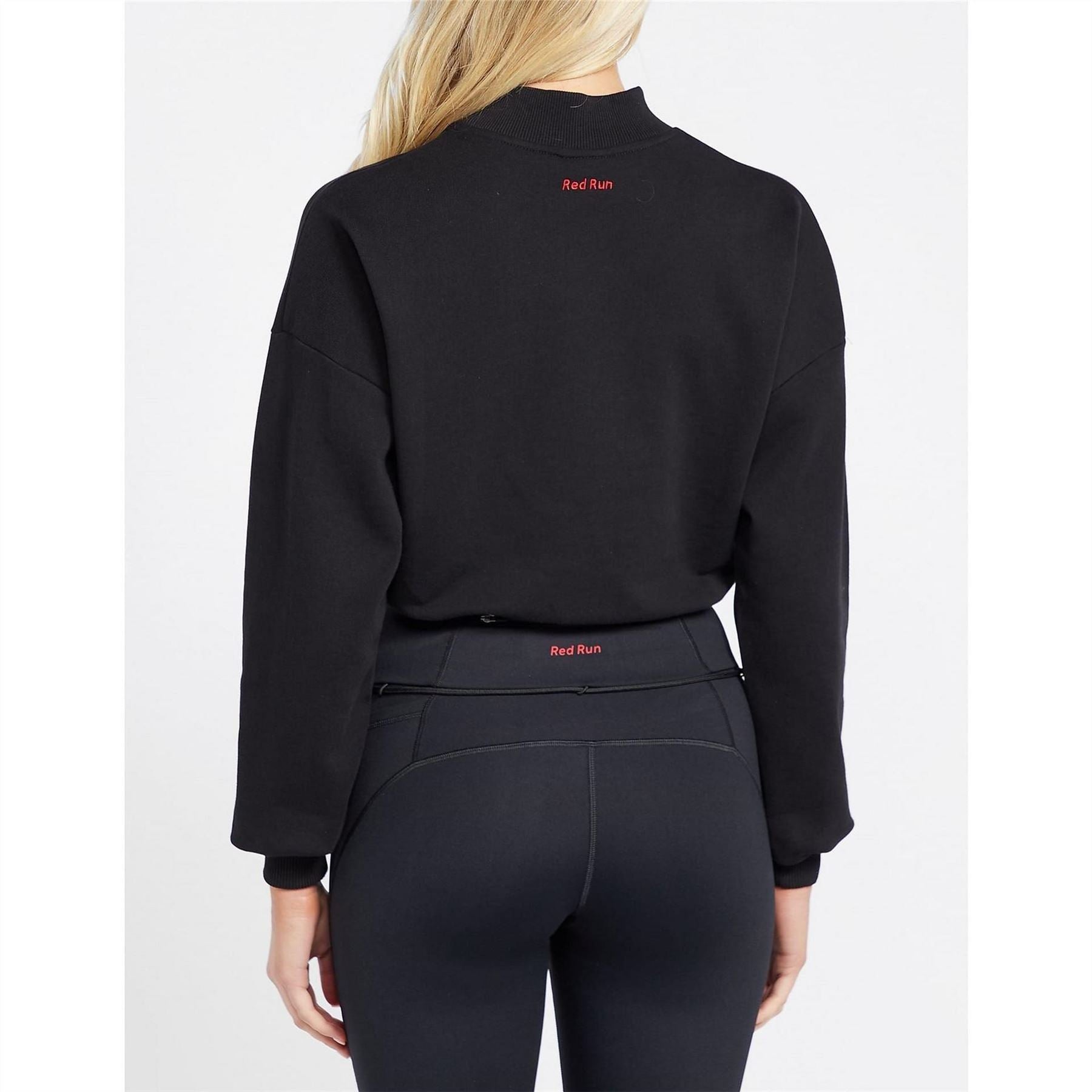 Red Run Cropped Sweatshirt