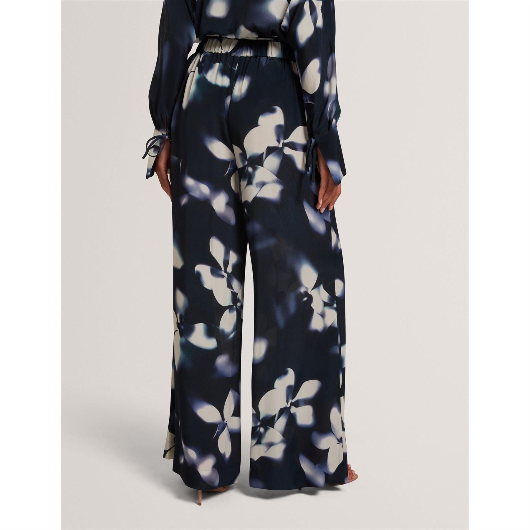 Ted Baker Floral Patterned Wide Palazzo Trousers
