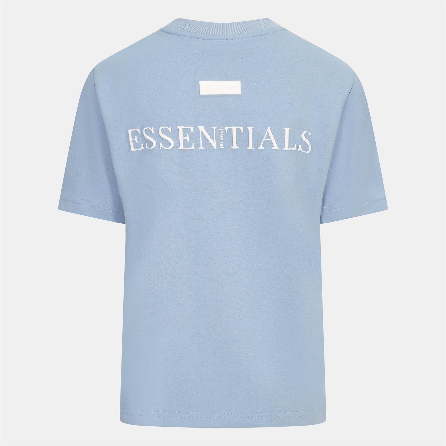 Blank Essentials Embroidered Text Graphic Crew Neck Short Sleeve Boyfriend T-Shirt
