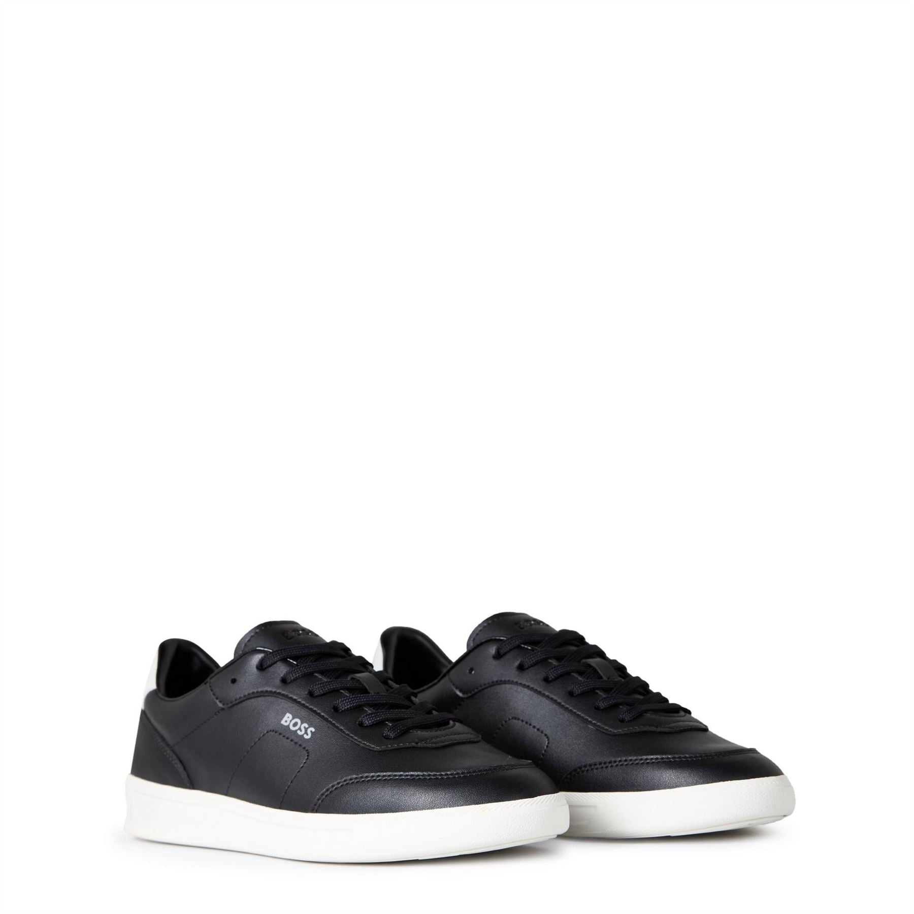 Boss BOSS Leather Trainers with Logo Detail   Premium Construction (Brandon)