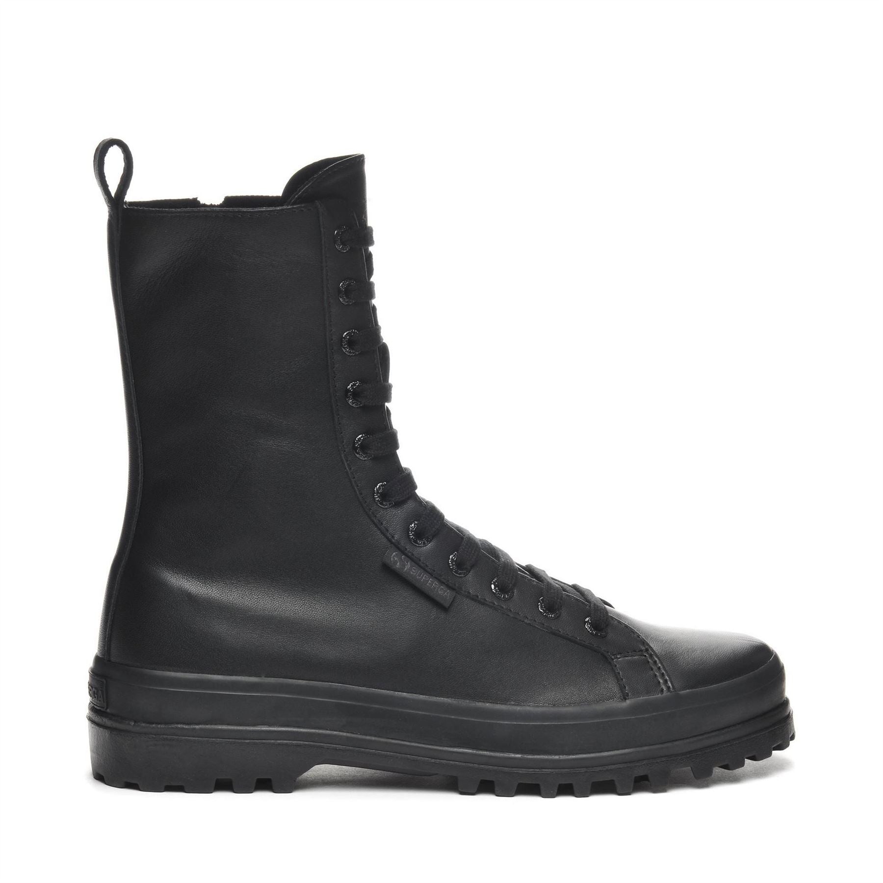Superga 2641 Alpina High Nappa Combat Boots with Lug Sole
