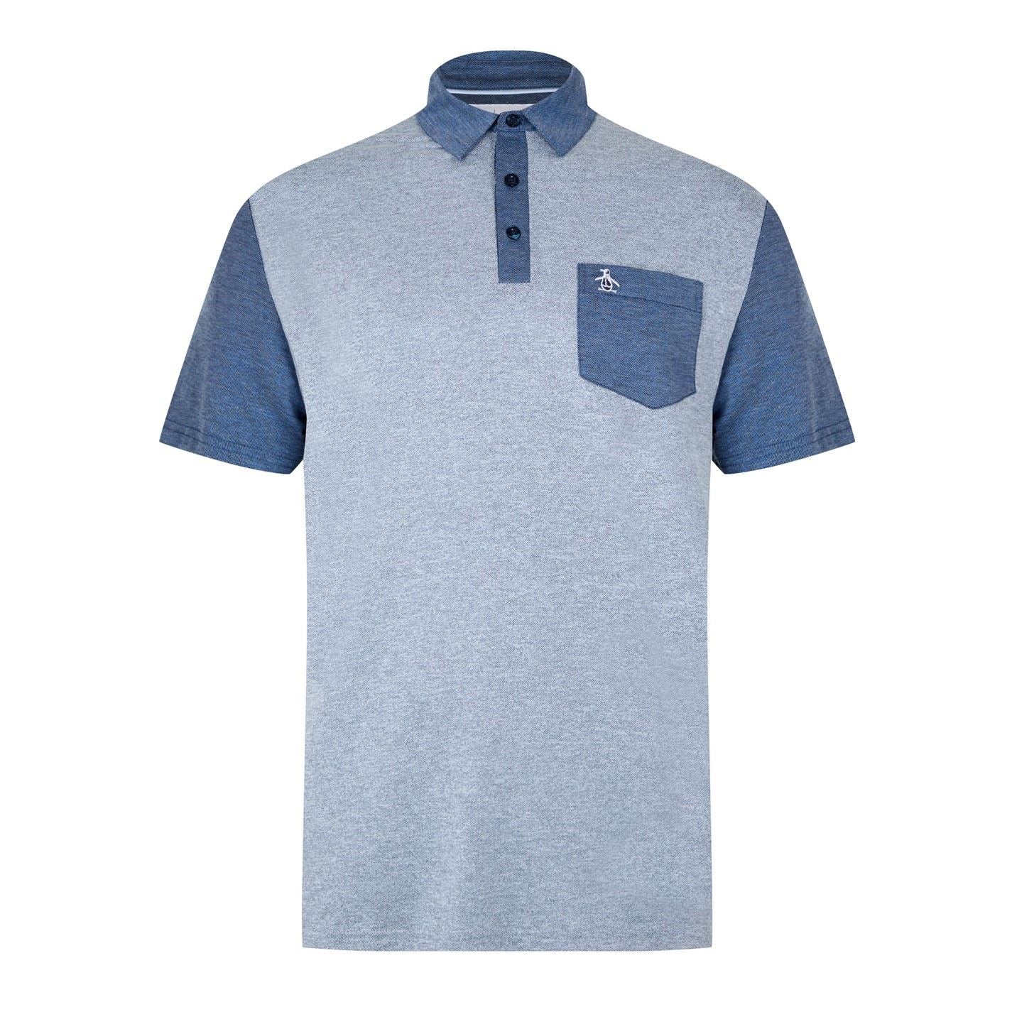 Original Penguin Golf Colour Block Short Sleeve Performance Polo Shirt
