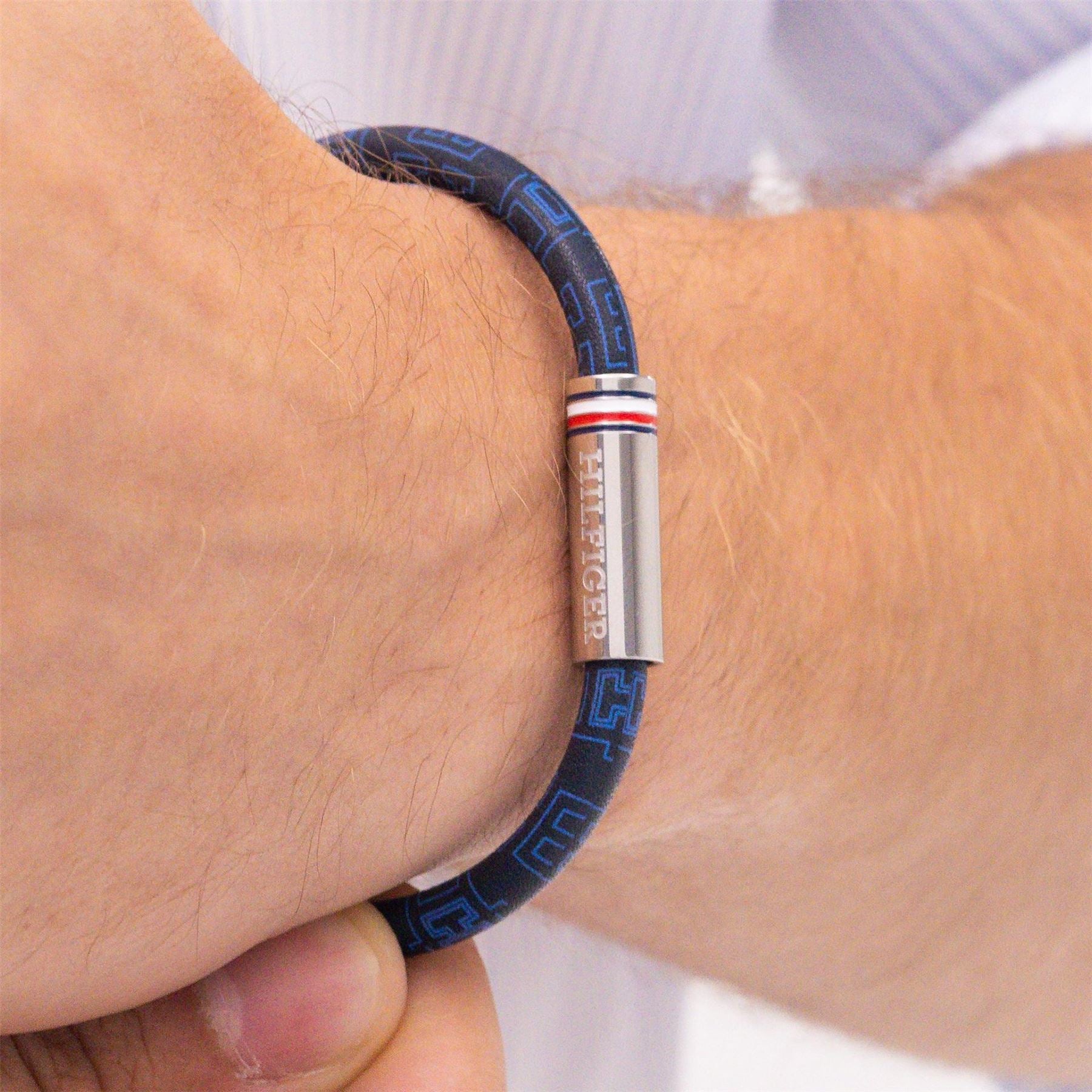 Tommy Hilfiger Hilfiger Men’s Cord Leather Bracelet