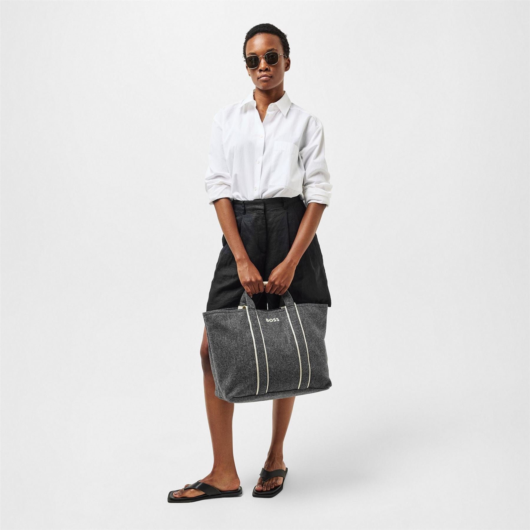 Boss Palmah Tote Color Block with Logo