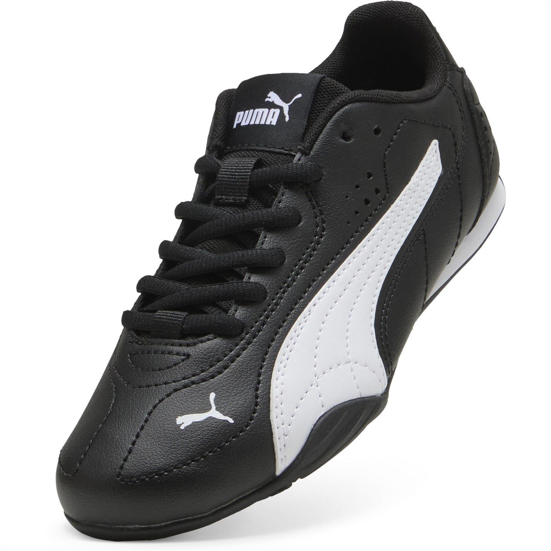 Puma Low Top Round Toe Flat Heel Sneakers