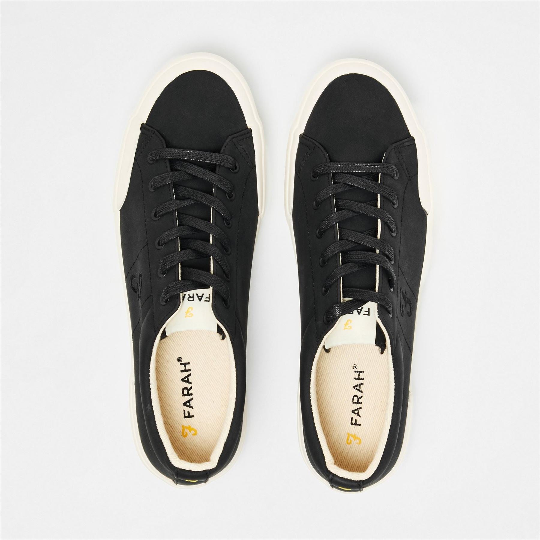 Farah Dals Low Top Lettering Flat Heel Shoes