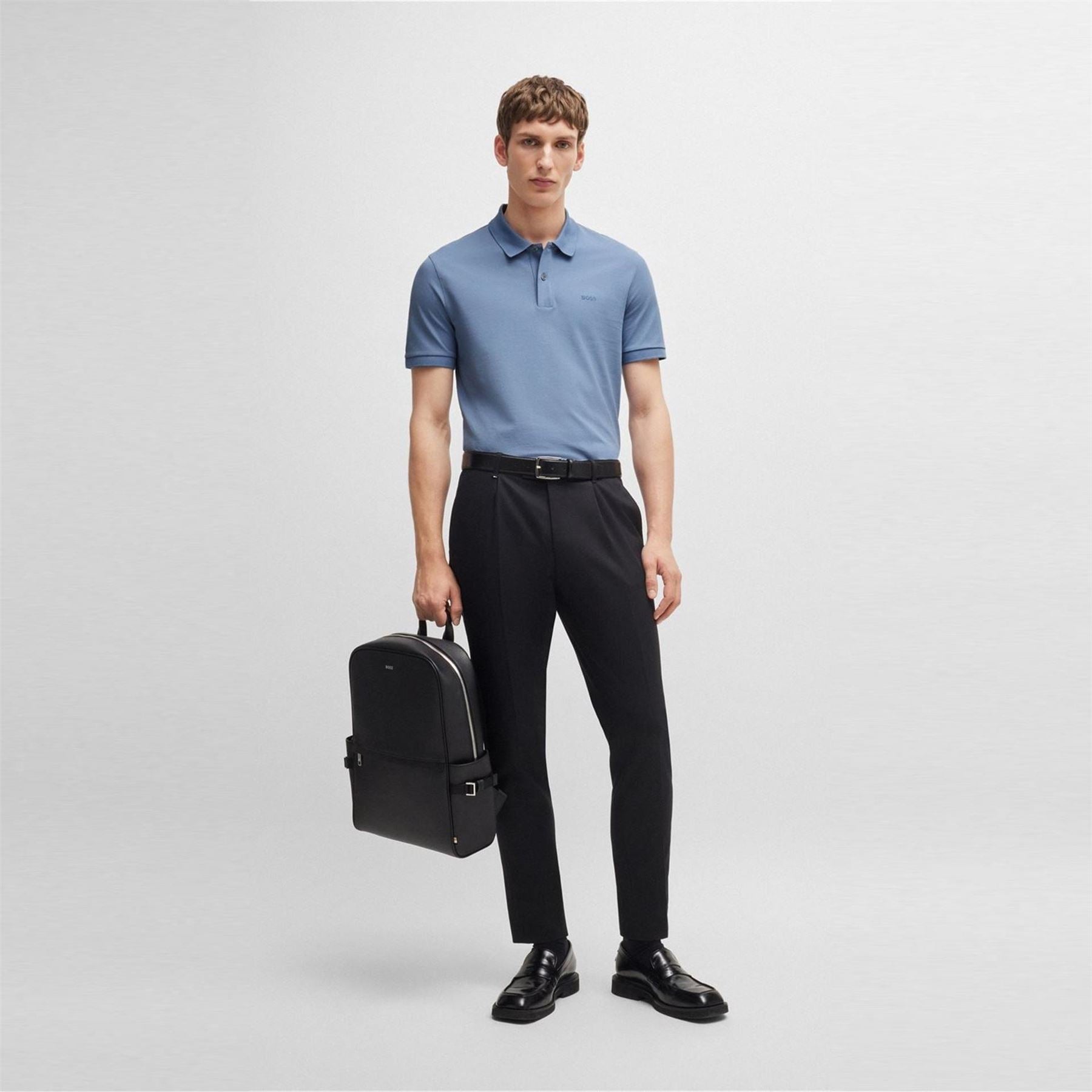 Boss Pallas Cotton Short Sleeve Polo Shirt