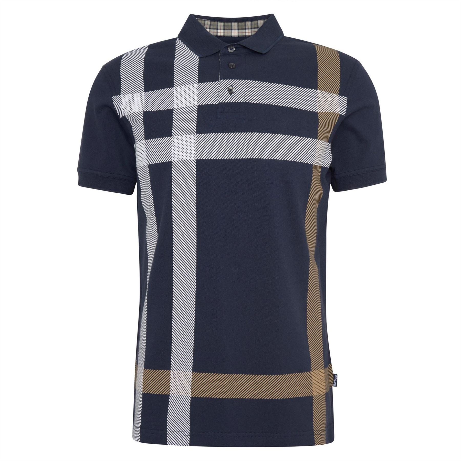 Barbour Tartan Short Sleeved Polo Shirt