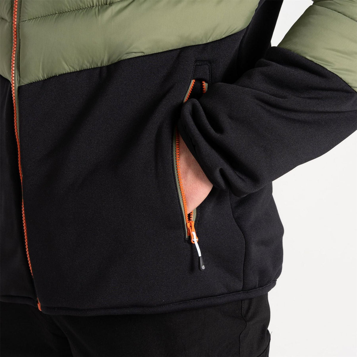 Dare 2b Torrek Hybrid Hooded Zipped Pocket Color Block Hybrid Jacket