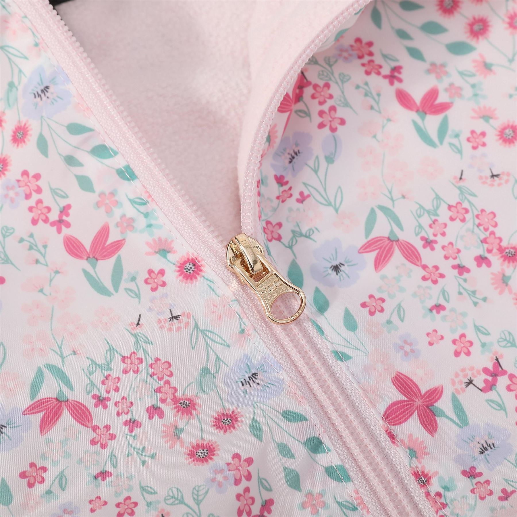 Firetrap Enchanted Blossom Pink Floral Hooded Long Sleeve  Anorak