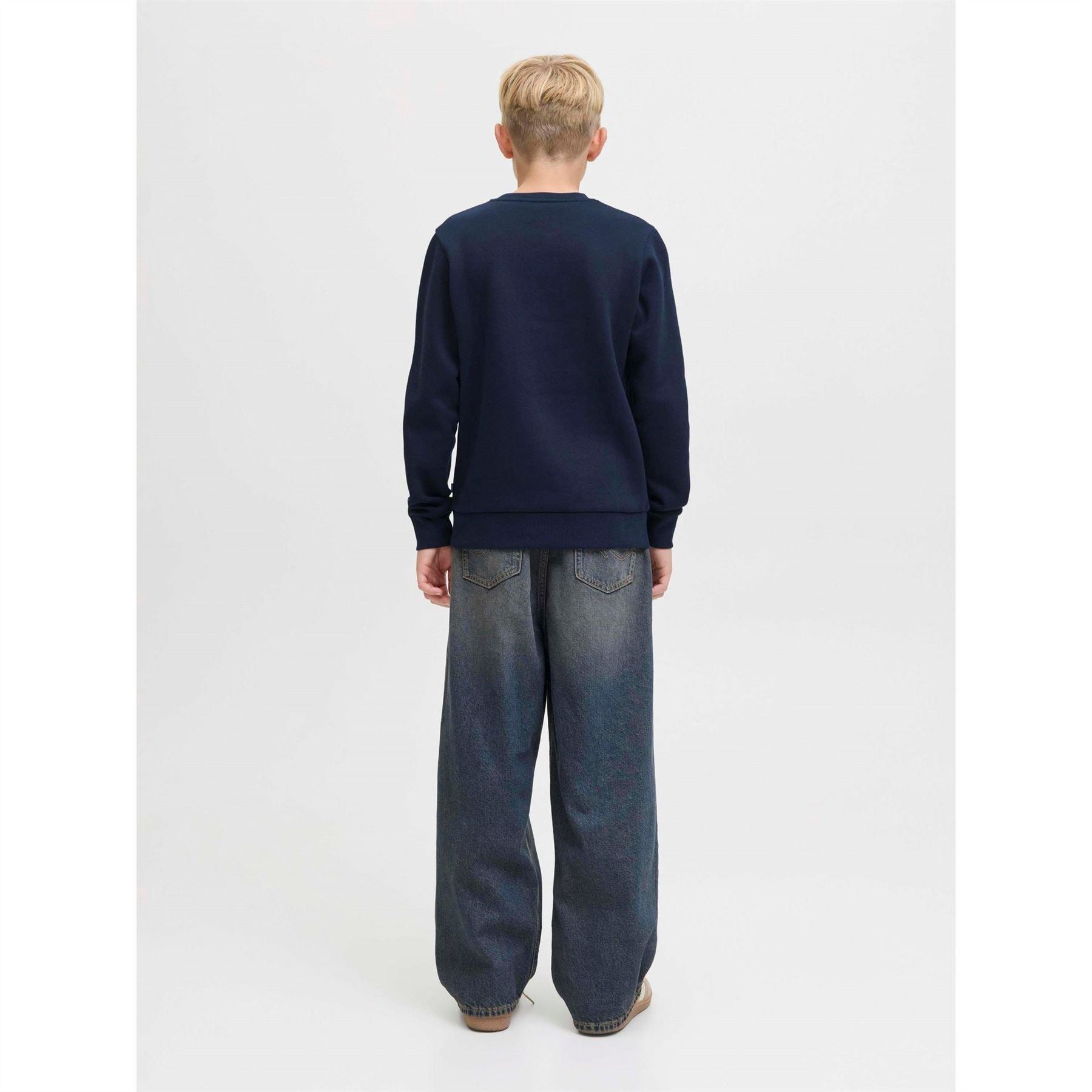 Jack and Jones Printed Logo Crew Neck Long Sleeve Sweater
