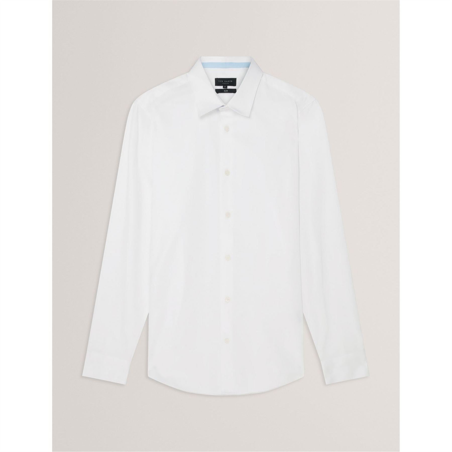Ted Baker Collared Neck Long Sleeve Point Collar Shirt