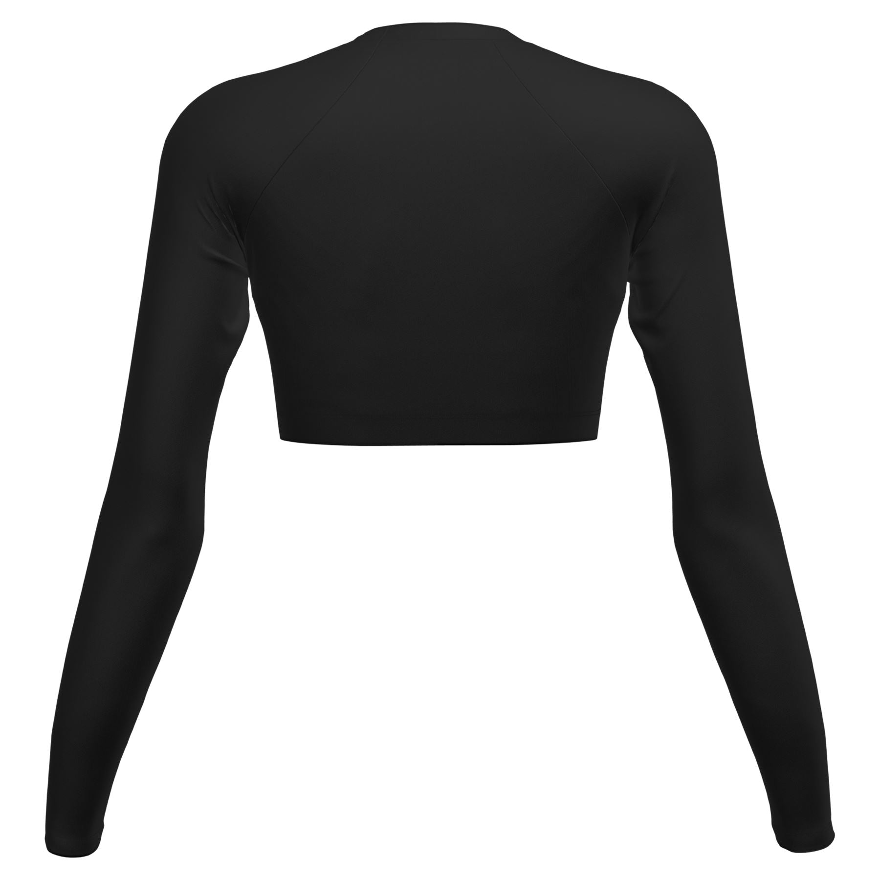 Speedo Crew Neck Long Sleeve Raglan Jersey Crop Top