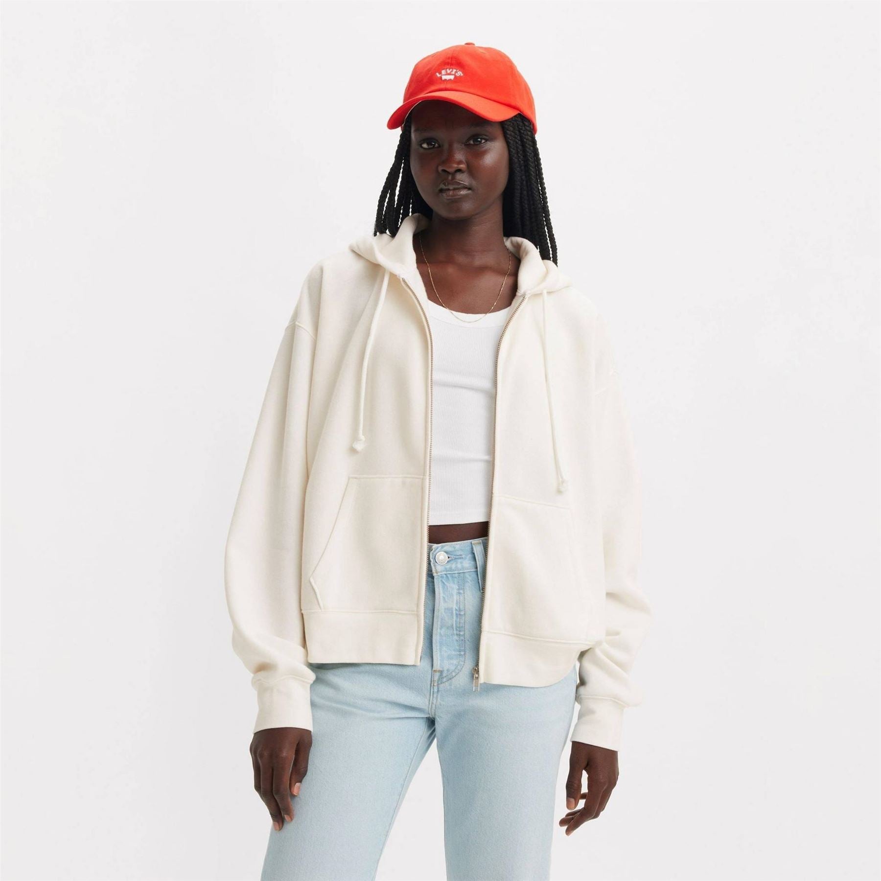 Levis Everyday Zip Hoodie Sugar Swiz