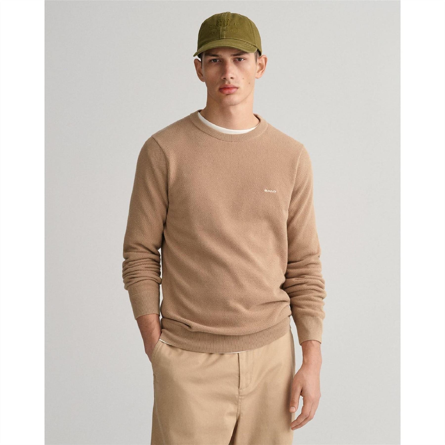 Gant Cotton Piqué Crewneck Sweater