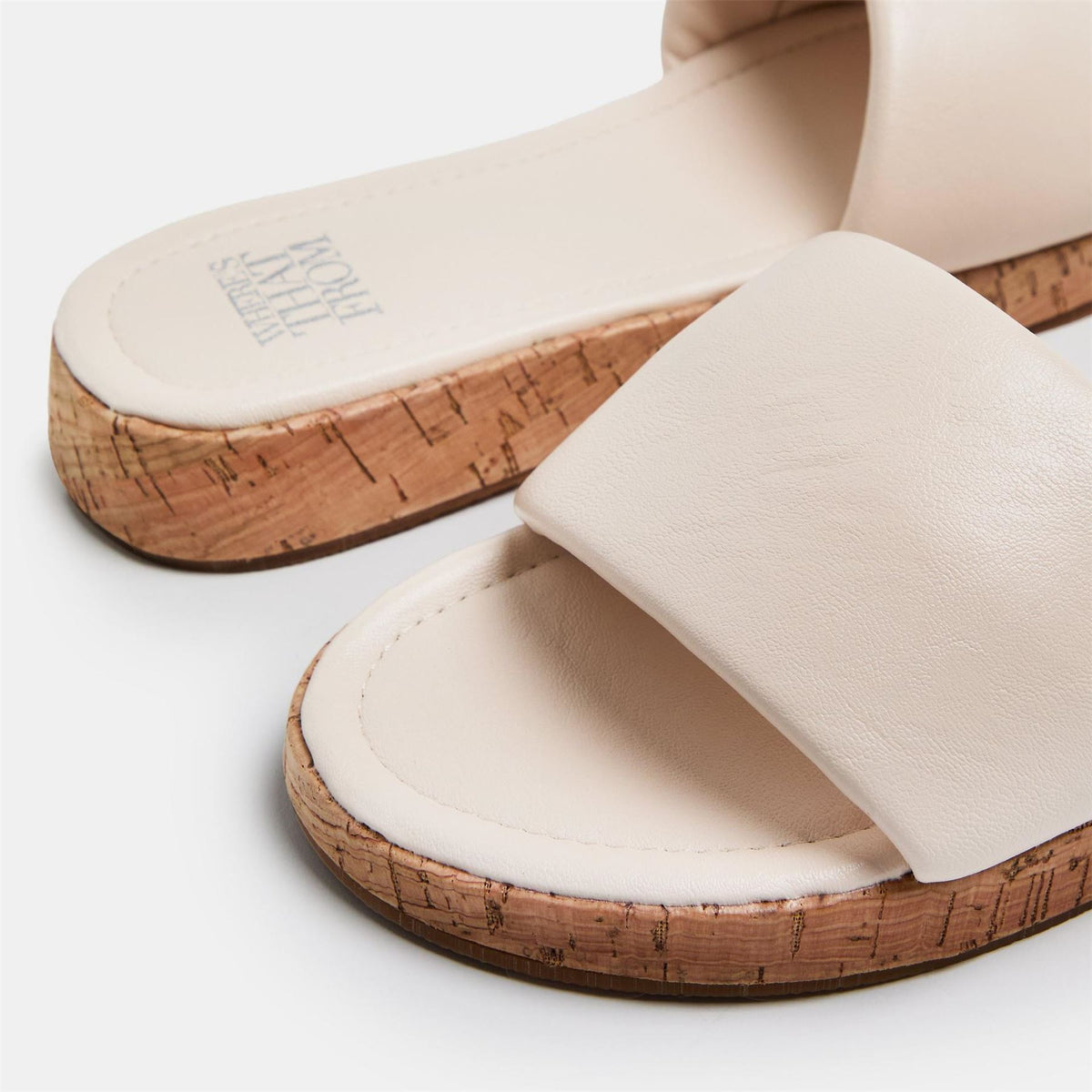 Wheres That From Pu Julia Flatform Sliders Sandal Ladies
