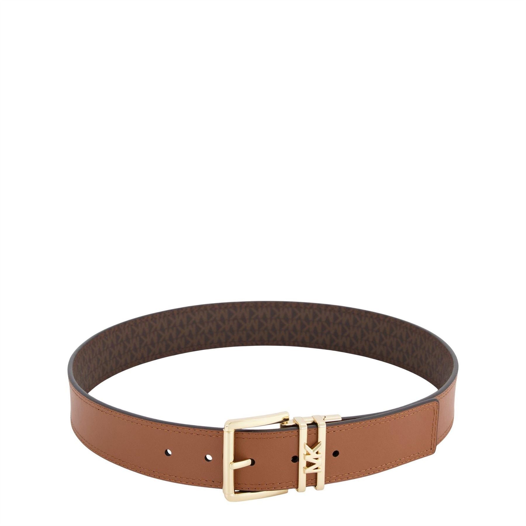MICHAEL Michael Kors Signature Logo Leather Belt