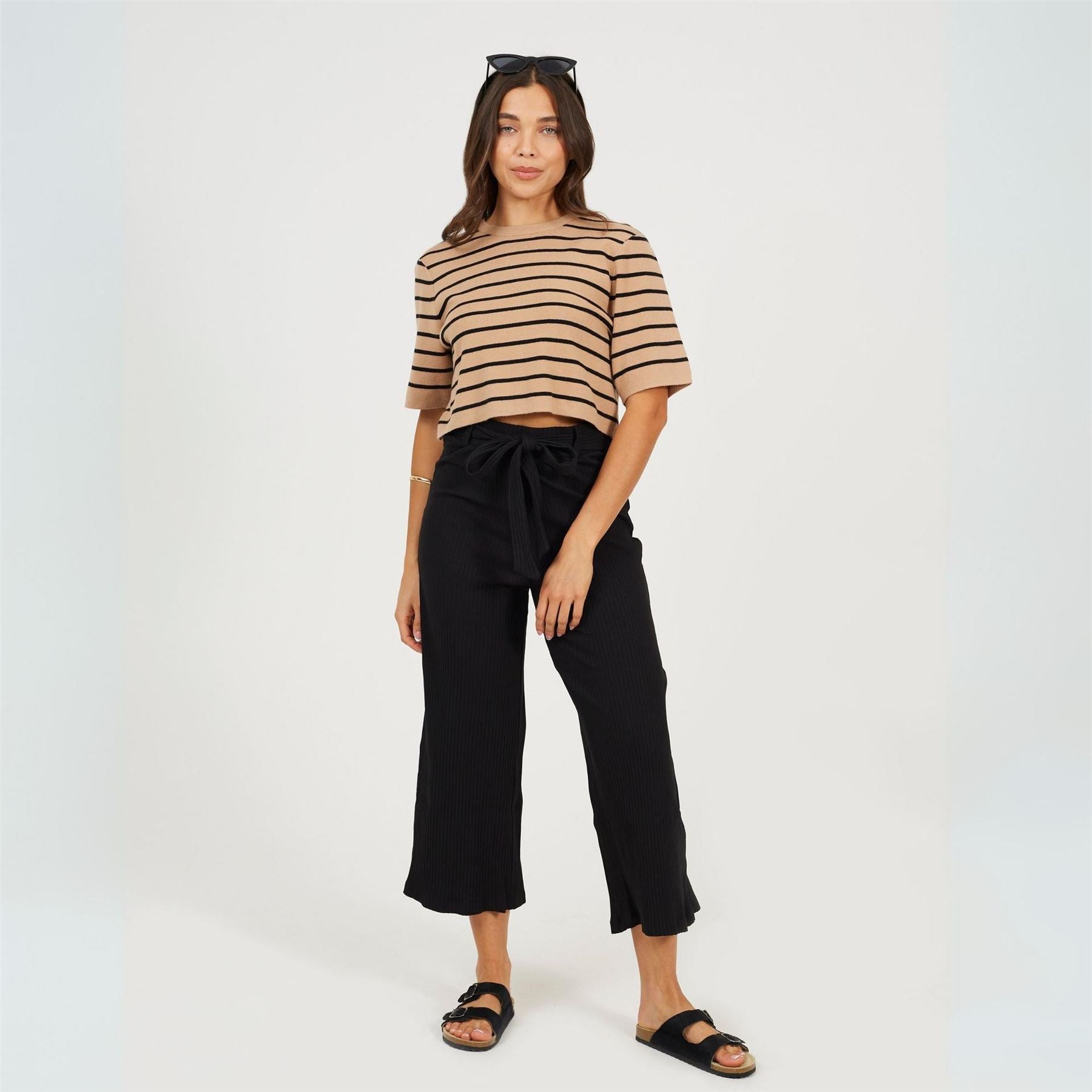 Brave Soul Trousers With Tie Belt