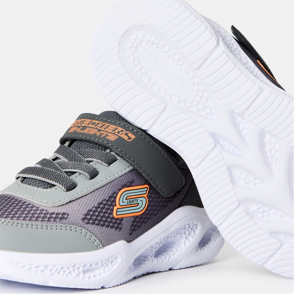 Skechers Gore  And  Strap Sneaker W Mult Light Up Trainers Boys