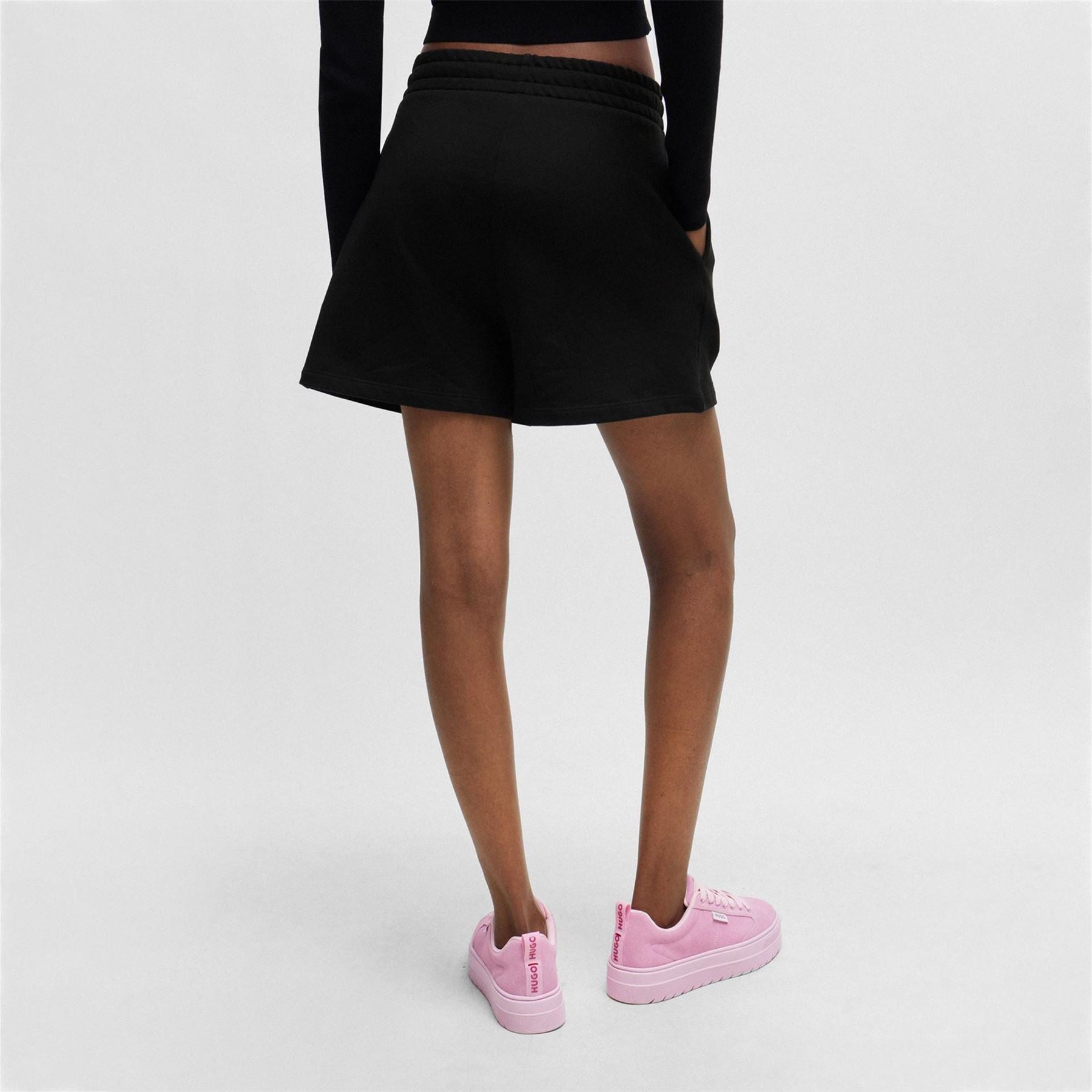 Hugo Solid Sweat Shorts with Elasticated Waistband