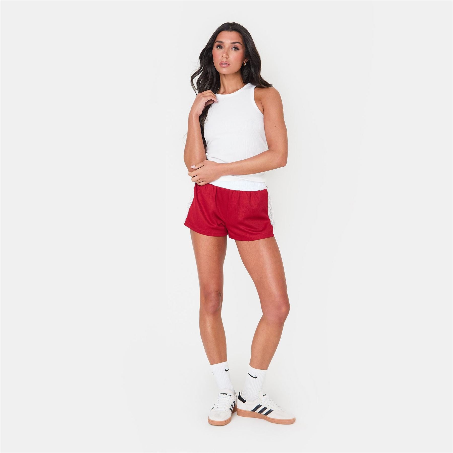 I Saw It First Open Pockets Woven Tracksuit Shorts