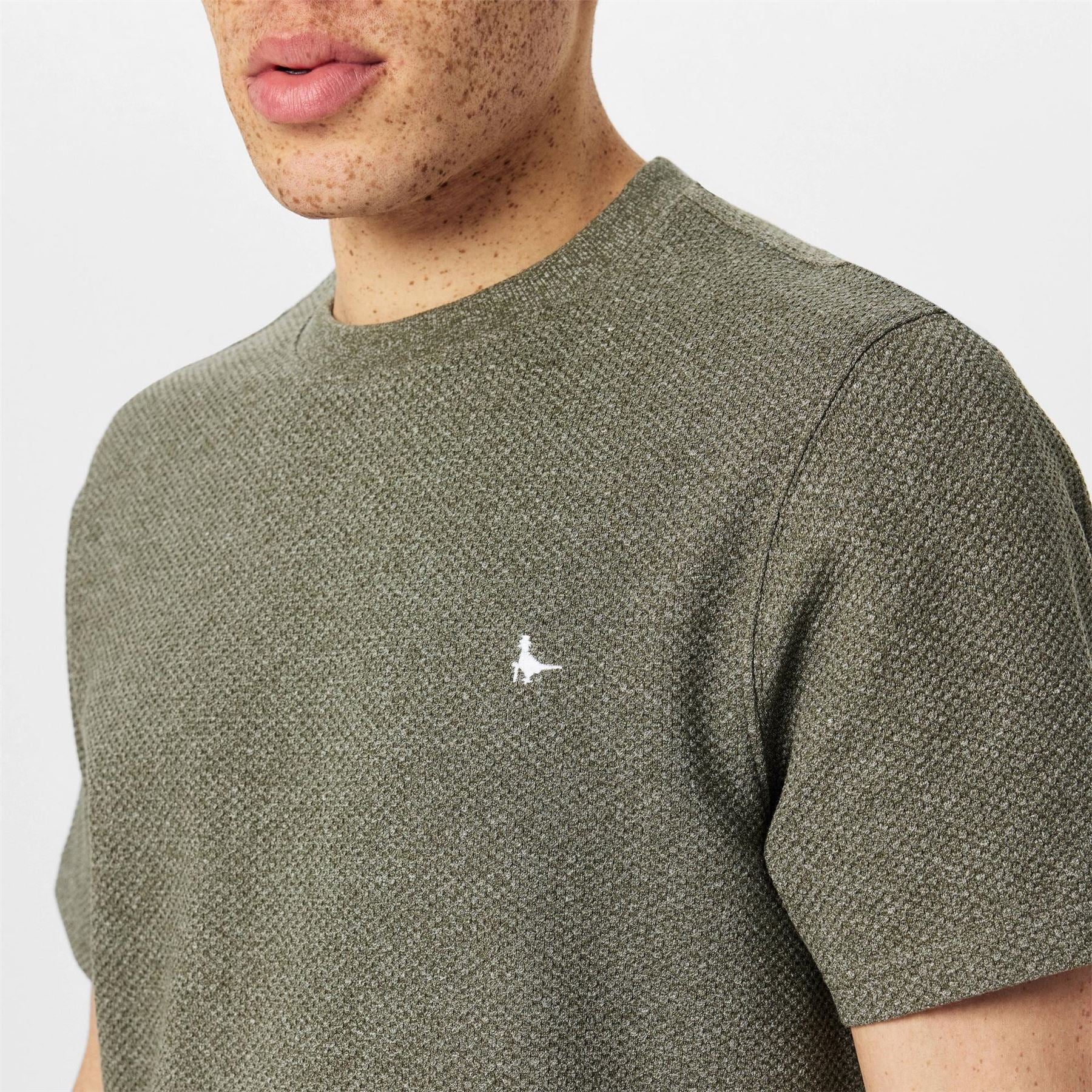 Jack Wills Regular Fit Bubble Texture Crew Neck T-Shirt