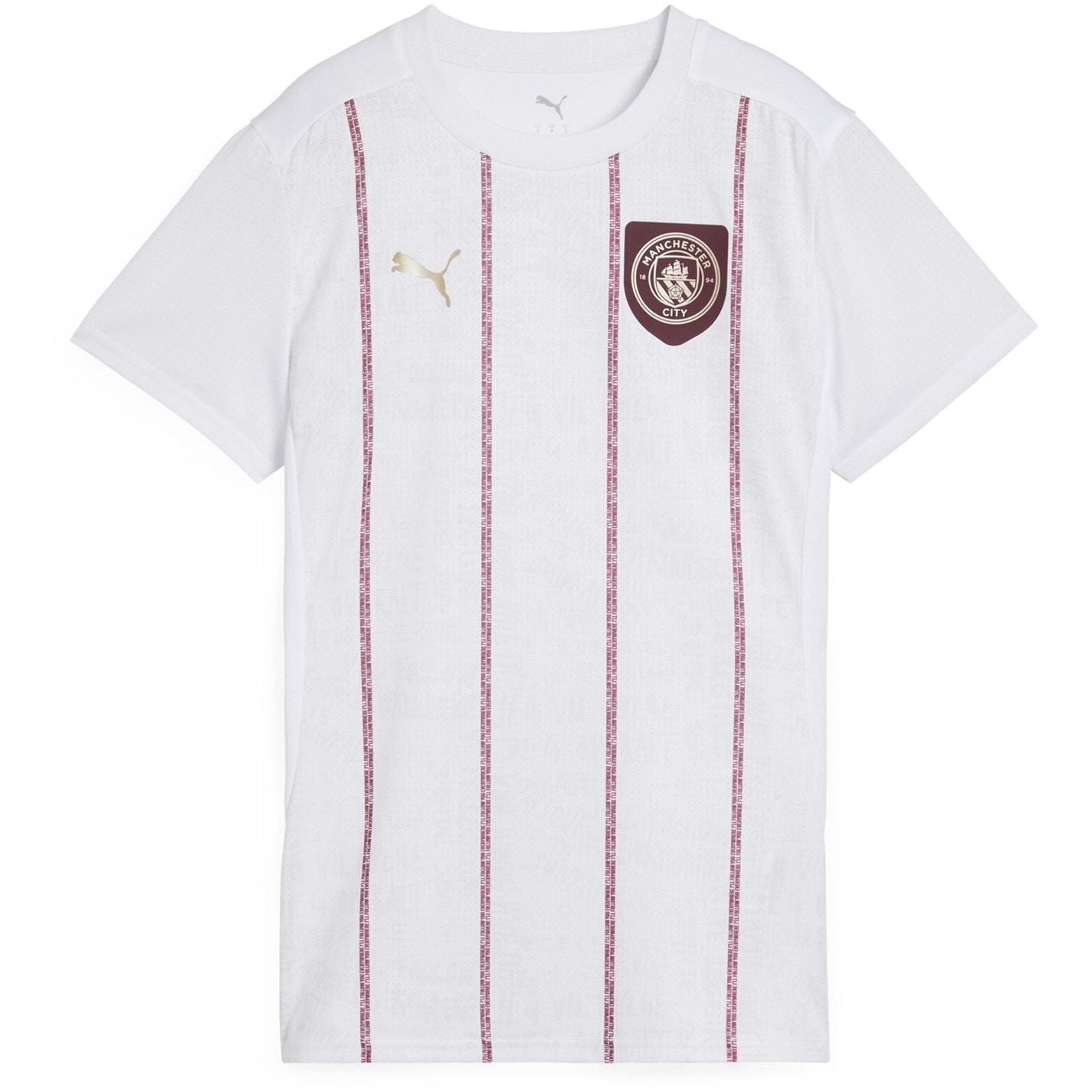 Puma Womens Manchester City Pre Match Short Sleeve Shirt 2024 2025