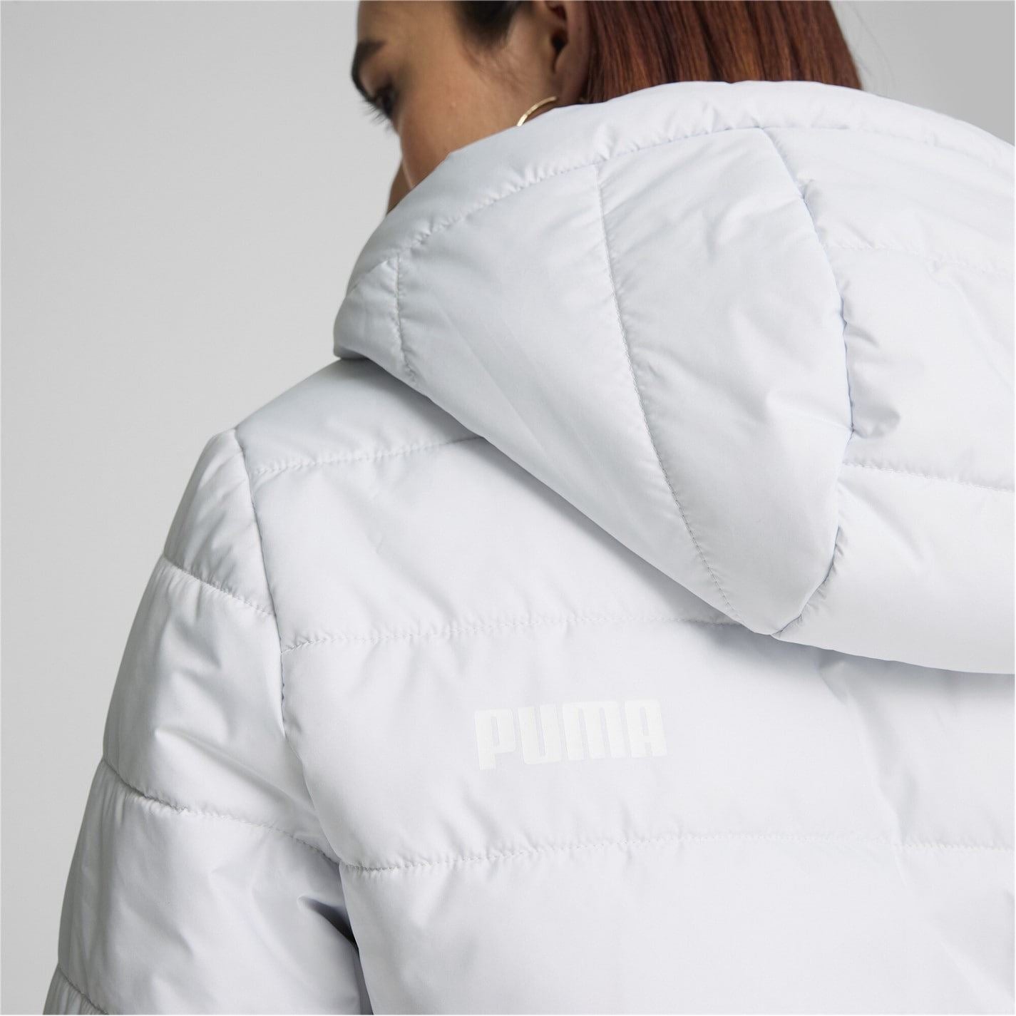 Puma Womens Essentials Hooded Padded Jacket