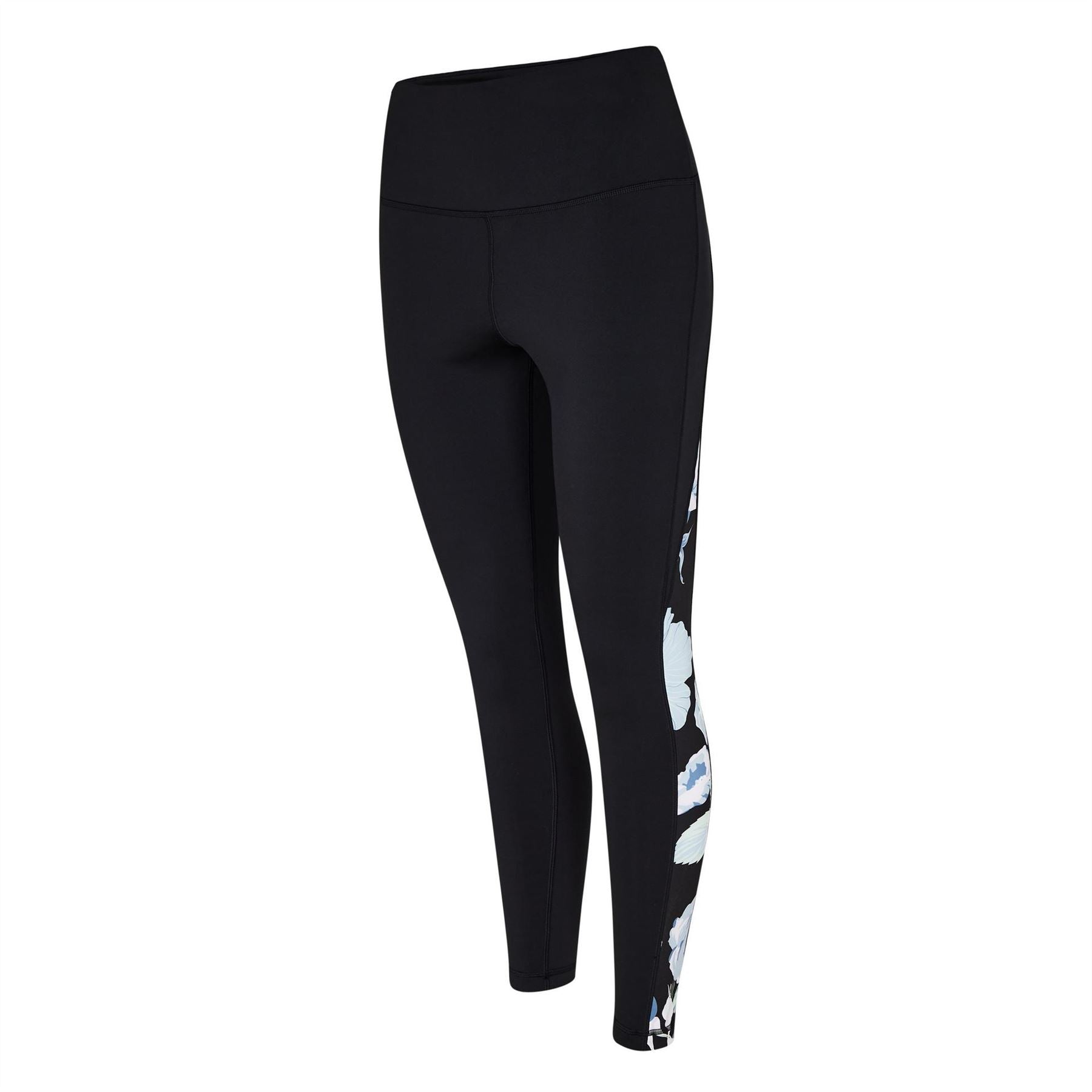 Reebok Womens Yoga Floral Leggings Gym Legging