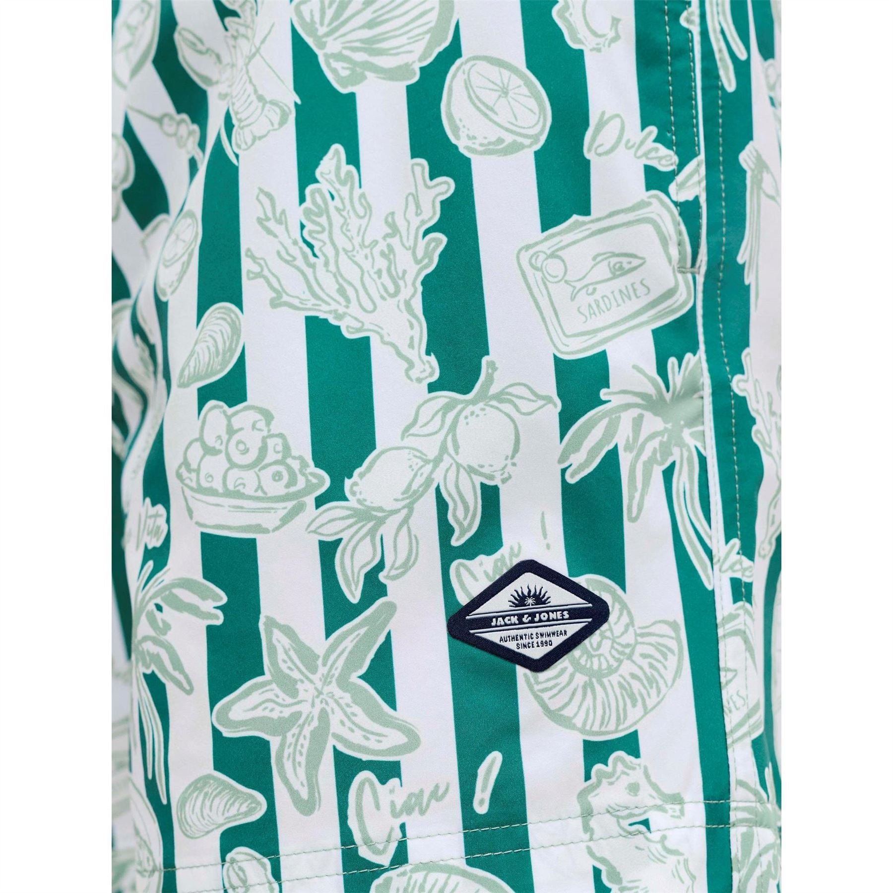 Jack and Jones Novelty Seashell Print Swim Short Bottom