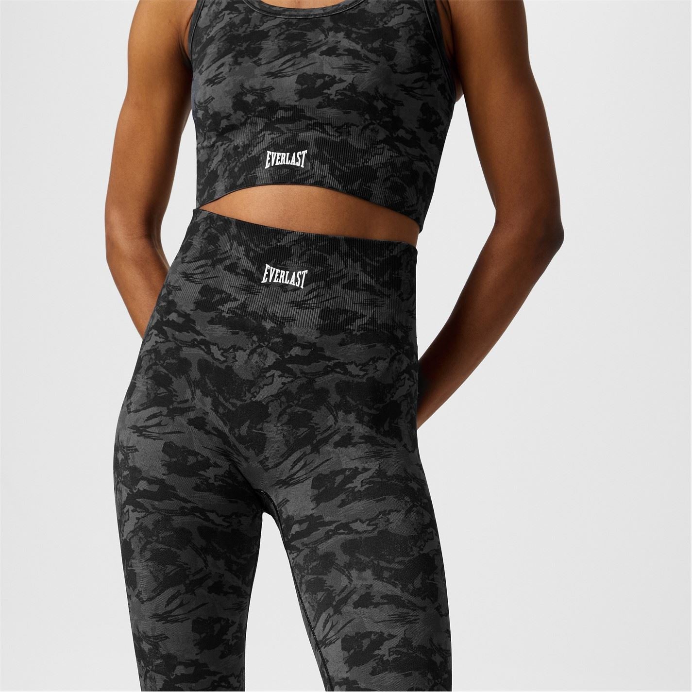 Everlast Womens High Rise Camo Seamless Leggings
