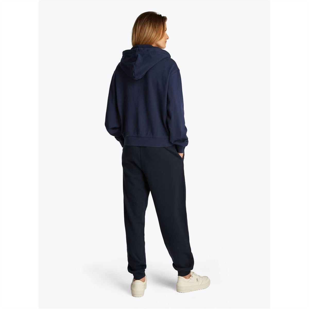 Tommy Hilfiger Script Hooded Ribbed Cuff Sweat Jacket