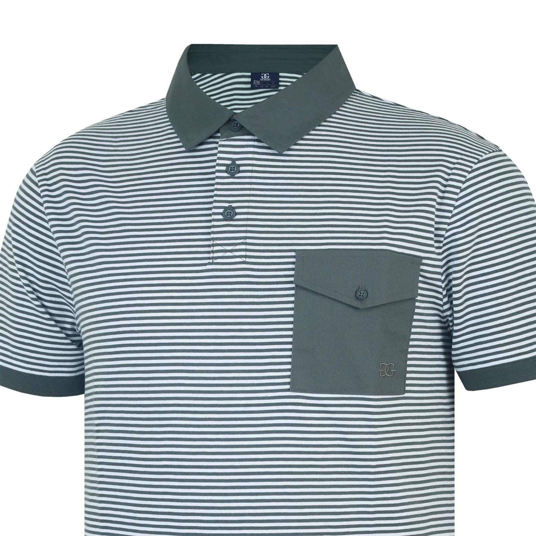 Giorgio Stripe Short Sleeve Polo Shirt