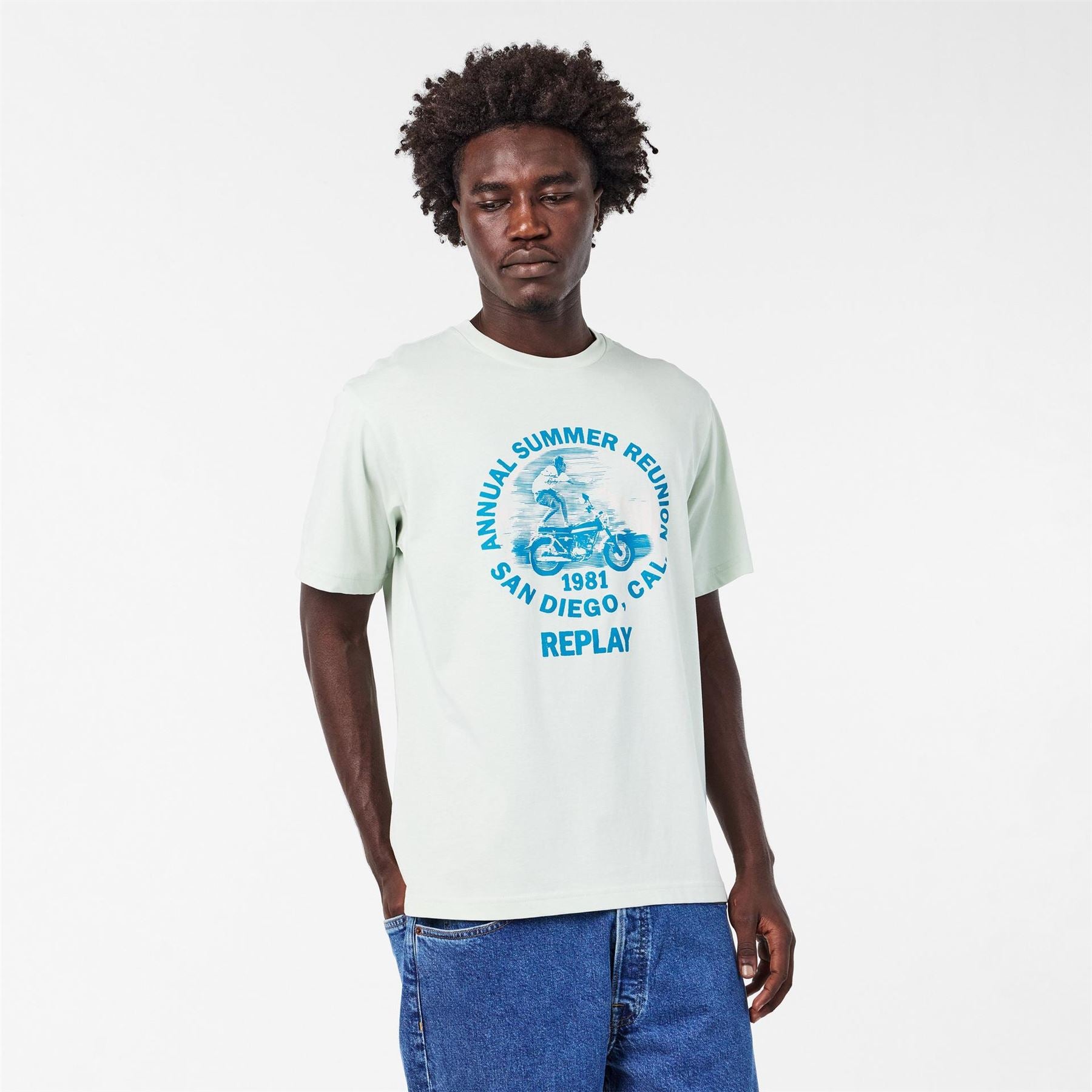 Replay Moto Tricks Regular Fit T-Shirt