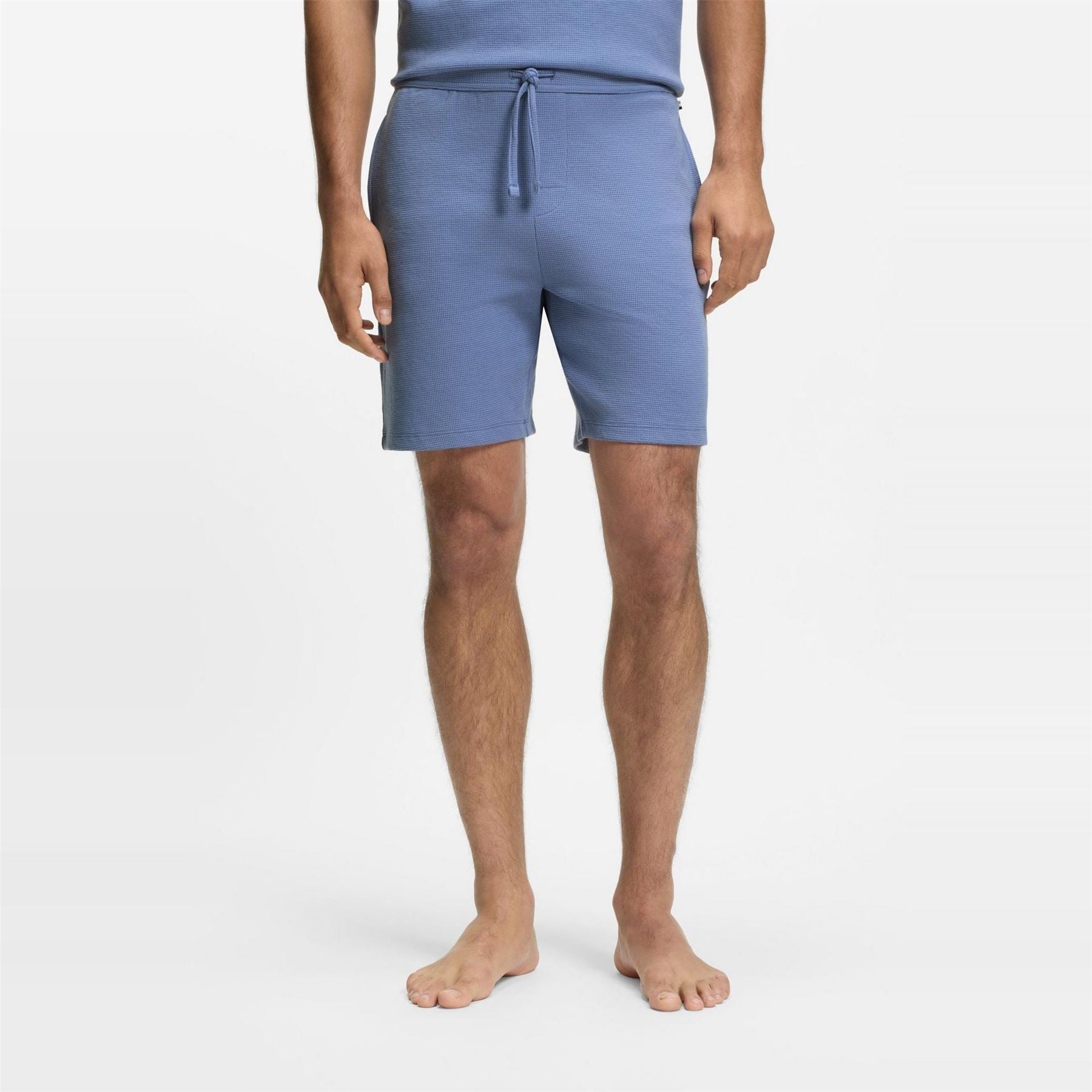 Boss Embroidered Waffle Pyjama Shorts