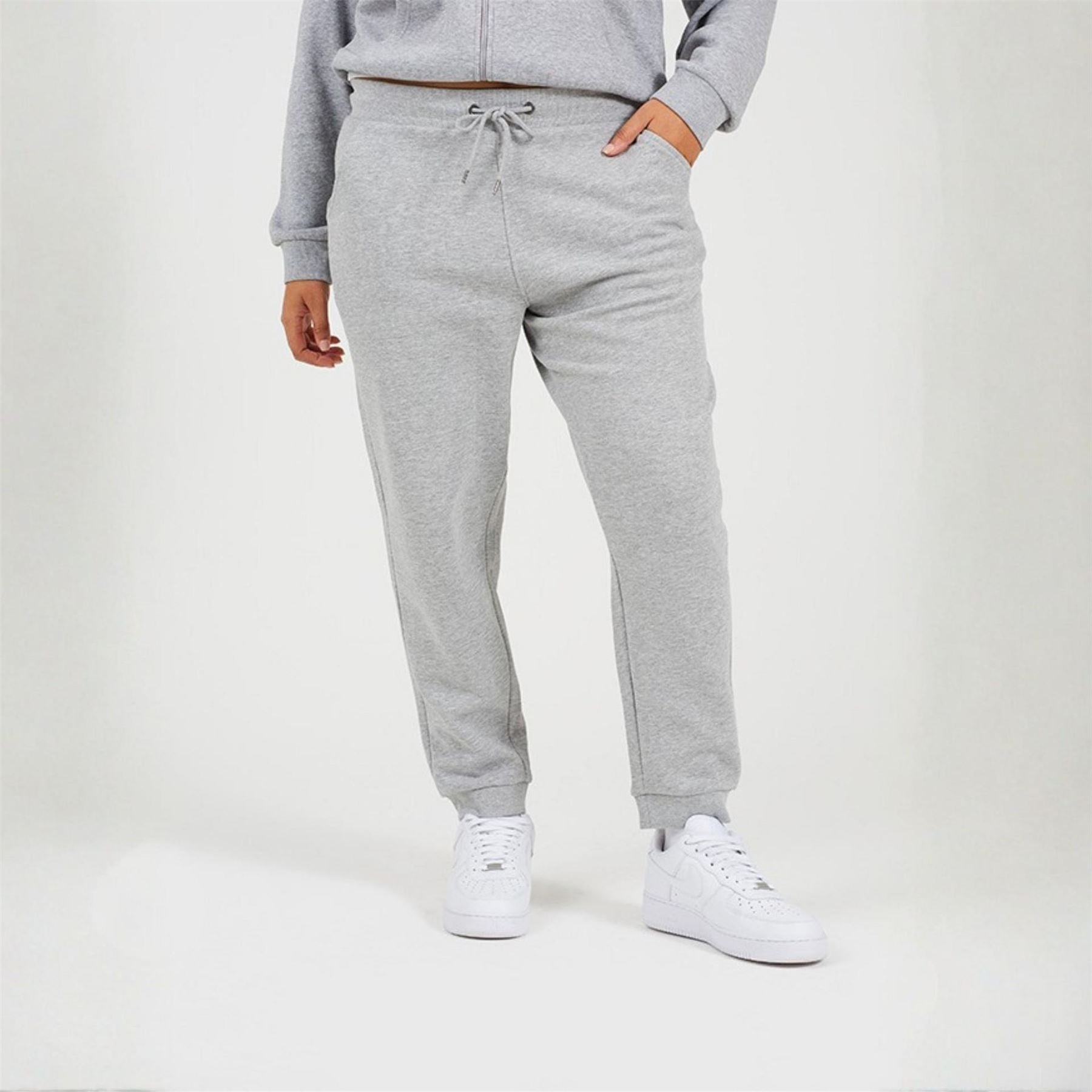 Brave Soul Womens Plus Size Solid Colour Jogging Bottoms