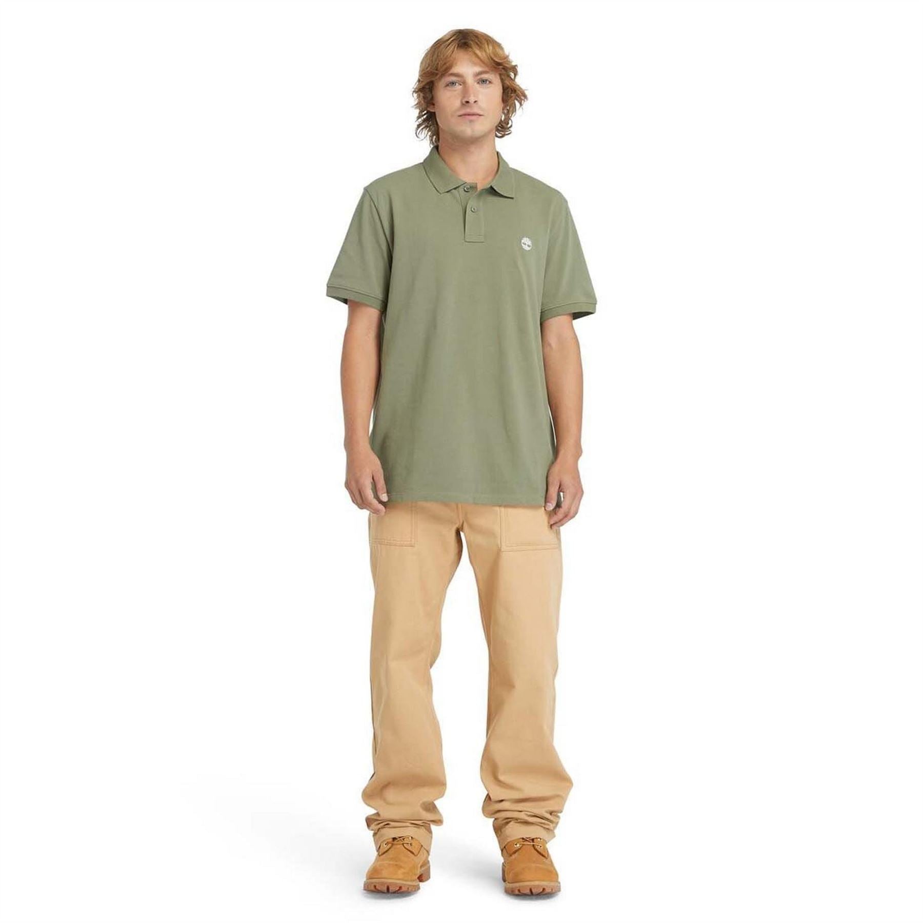 Timberland Oyster River Logo Short Sleeve Polo Shirt