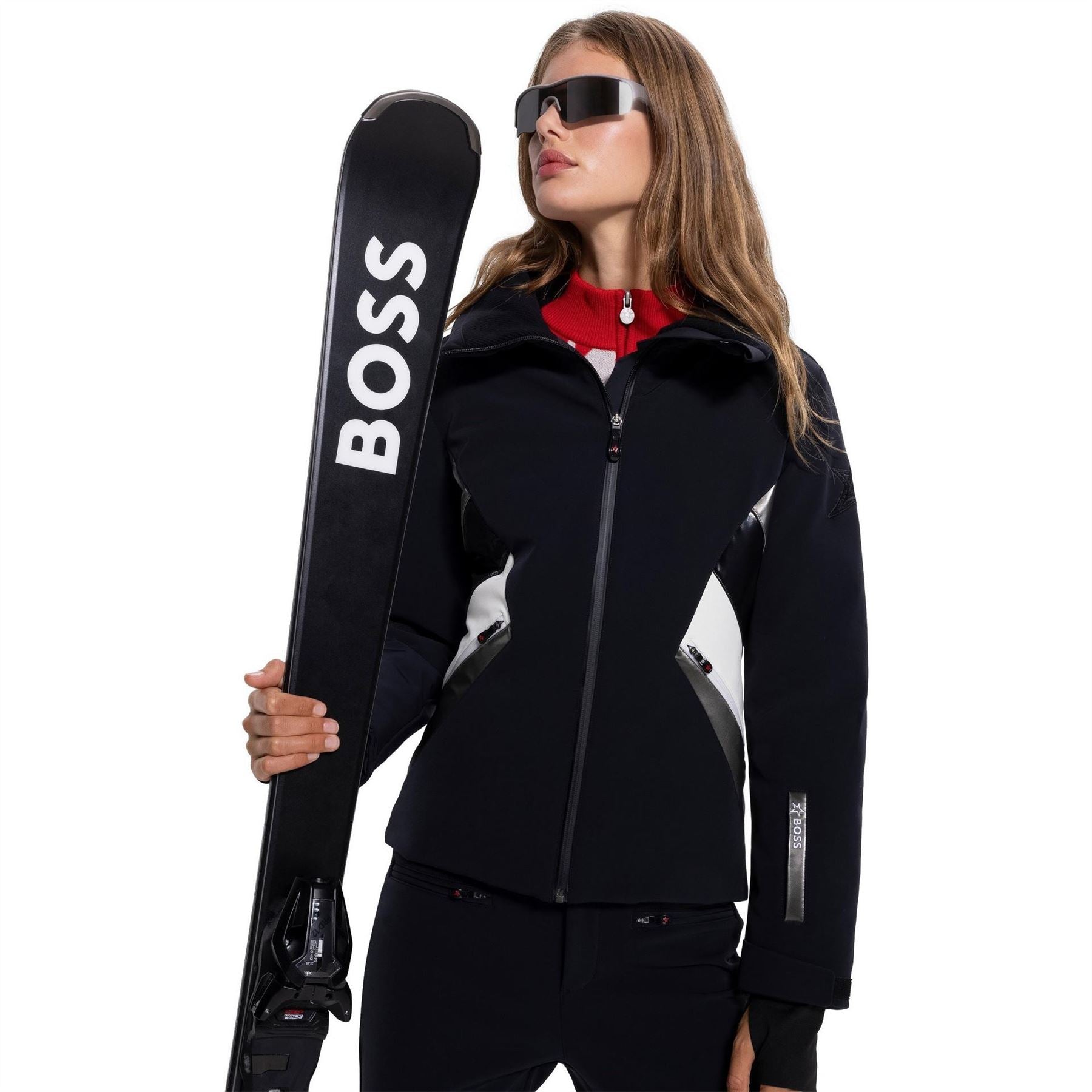 Boss Solid Patterned Regular Fit Ski Jacket