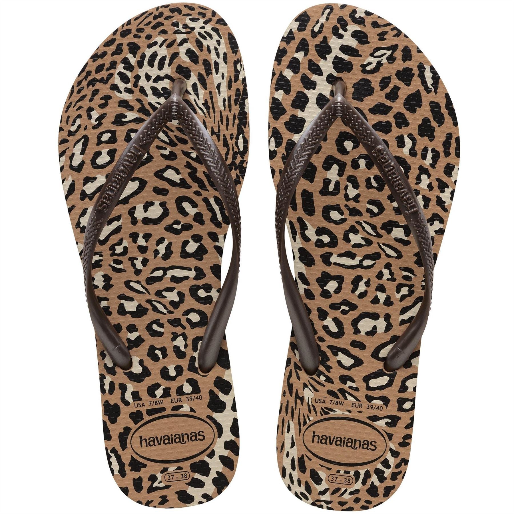 Havaianas Slim Leopard Patterned Flip Flops